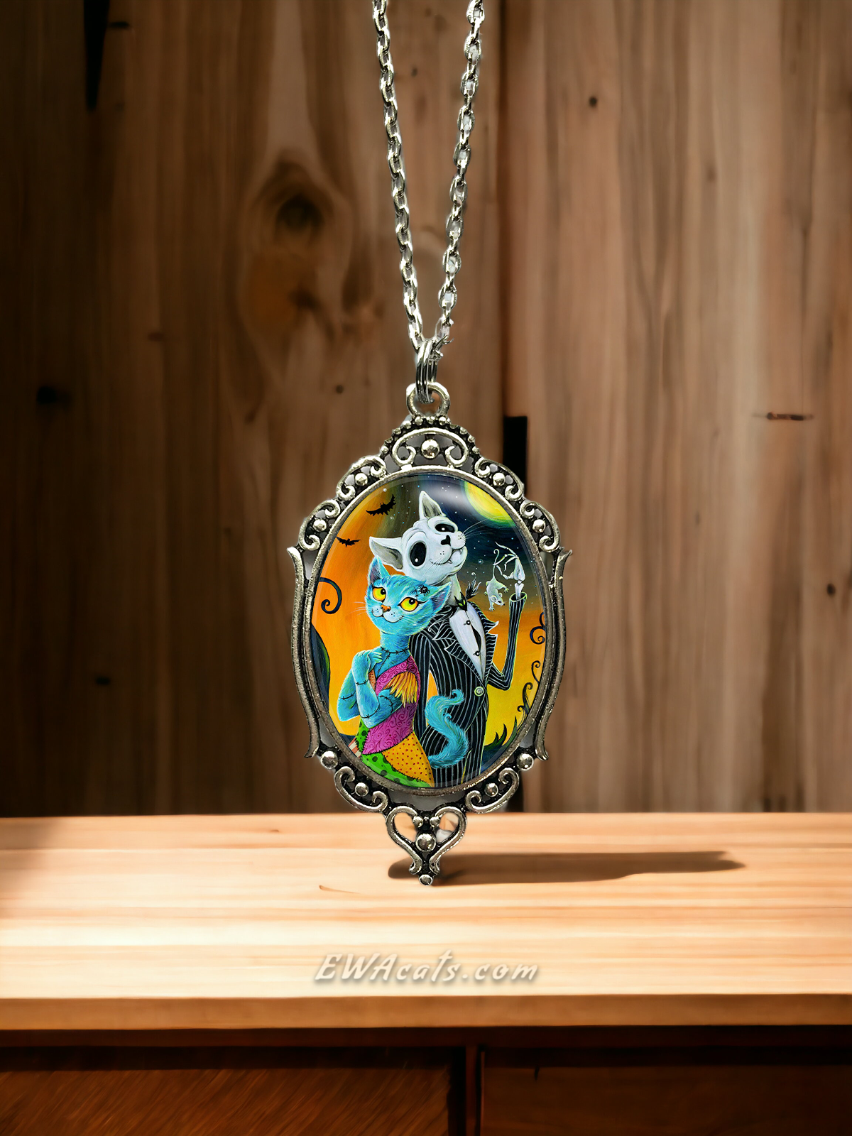 Necklace "Jack and Sally Meows"