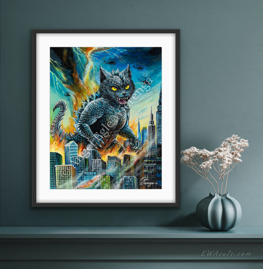 Art Print "Catzilla"