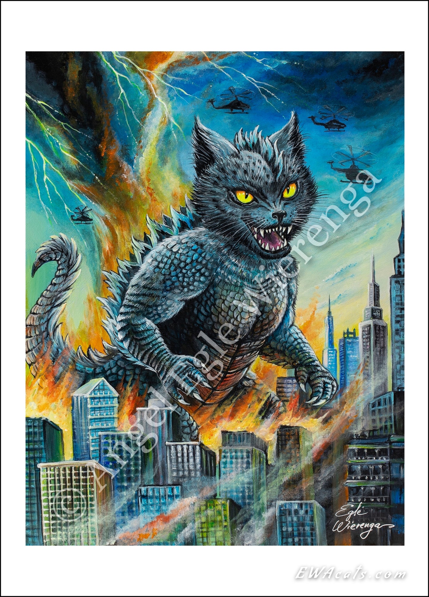 Art Print "Catzilla"