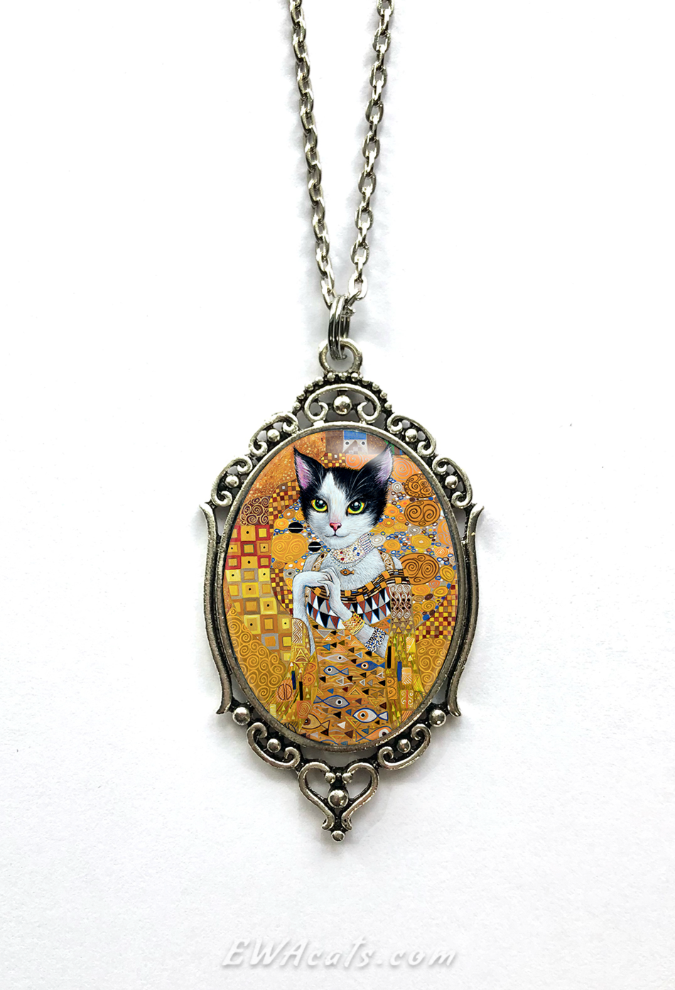 Necklace "Cat in Gold"