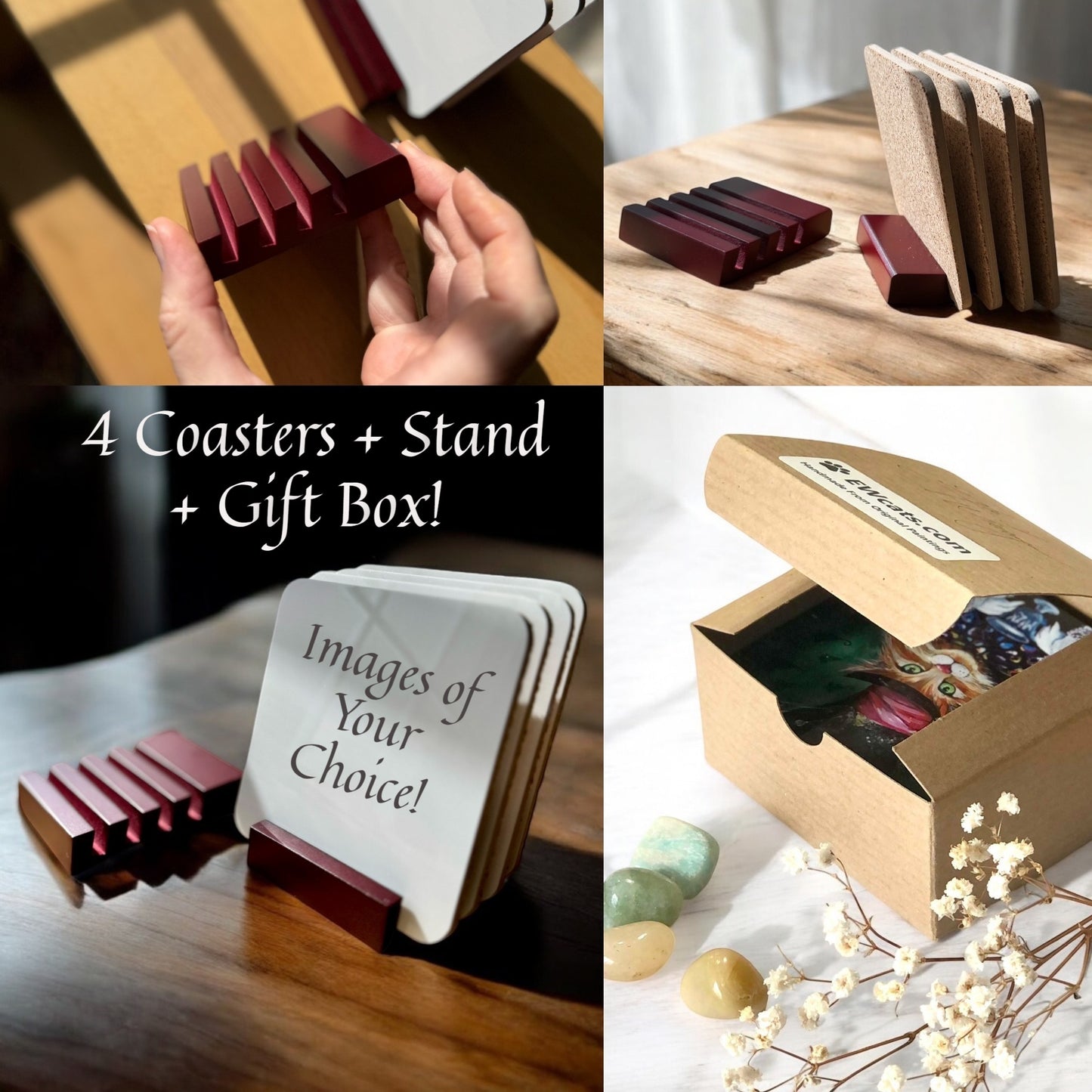 COASTER SETS, *Choose any images from my entire shop!* See Directions Below