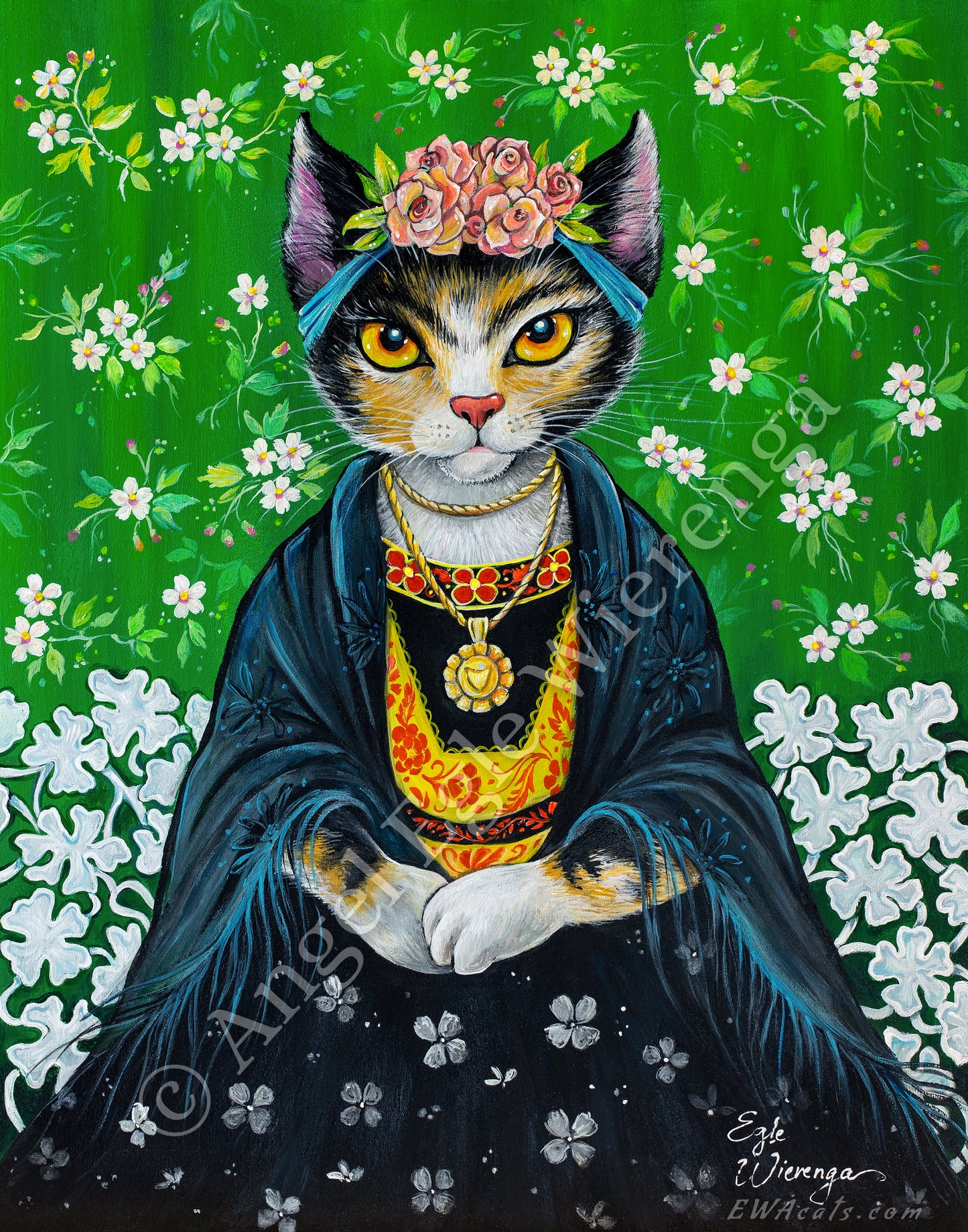 SUPREME MASTER CANVAS "Frida Calico" Limited to 5 only!