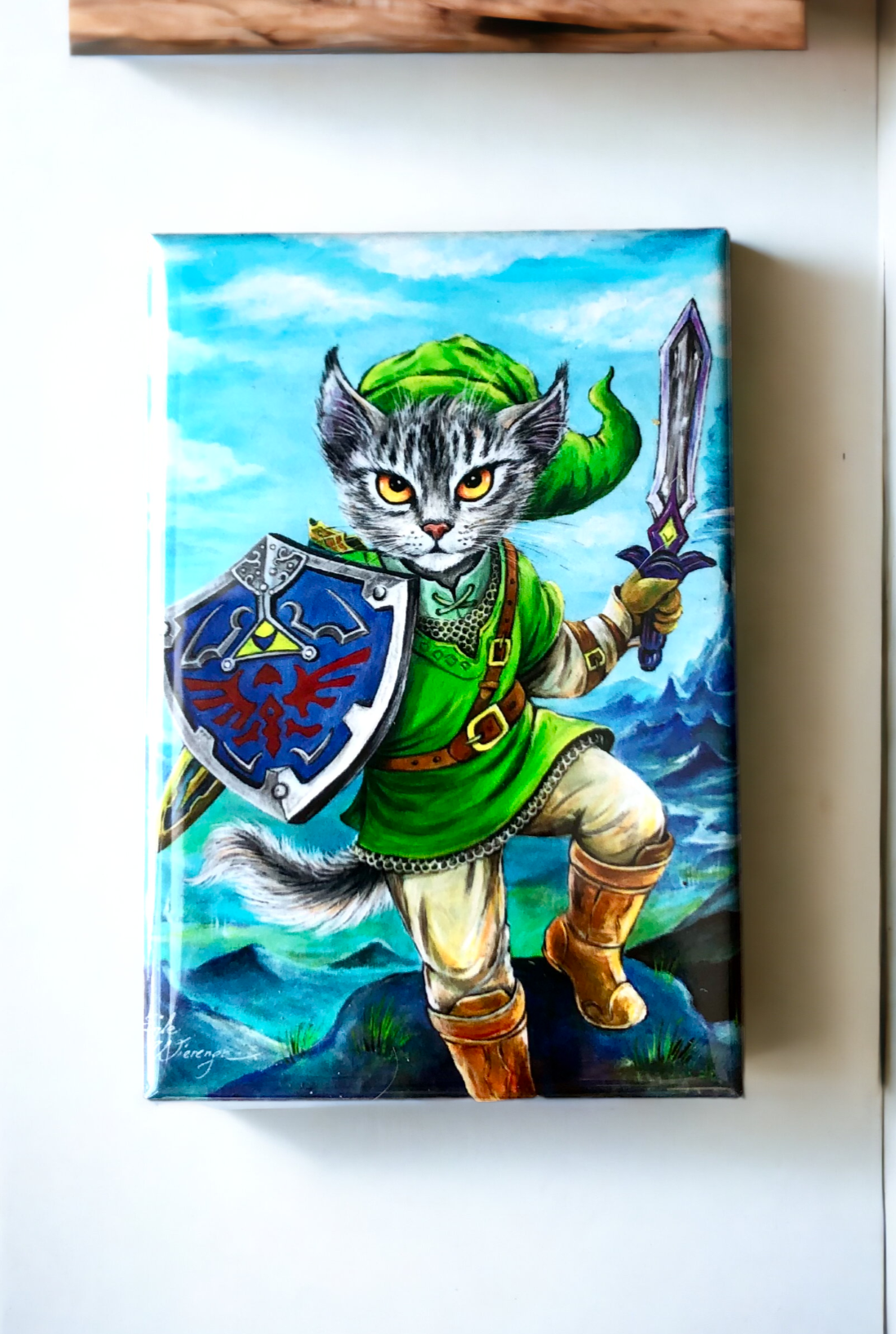 MAGNET 2"x 3" Rectangle "Kitty Link"