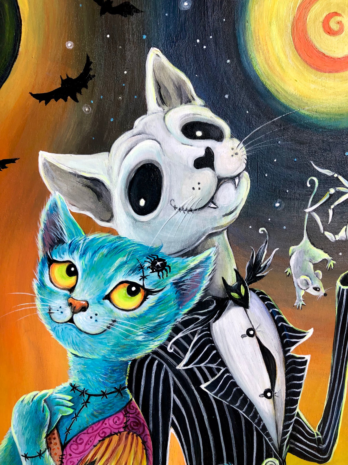 Original Painting "Jack and Sally Cats"