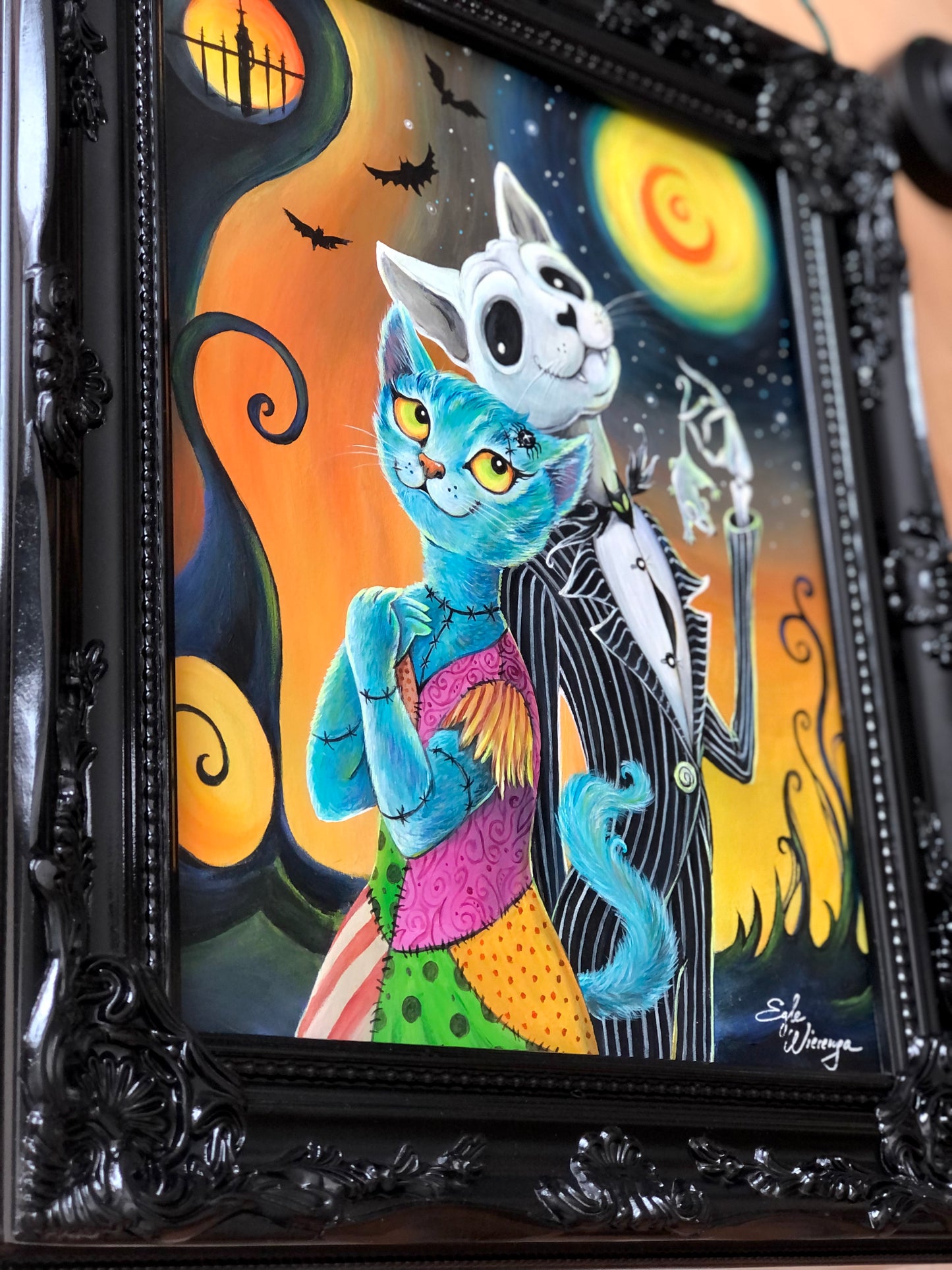 Original Painting "Jack and Sally Cats"