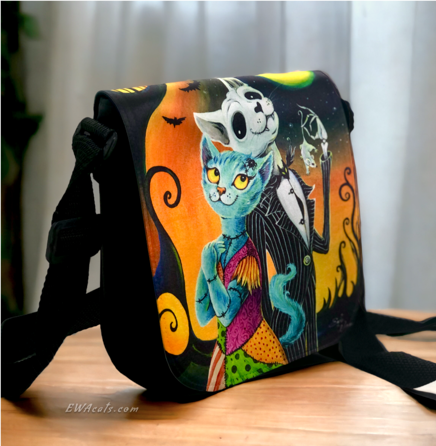 Shoulder Bag "Jack and Sally Meows"