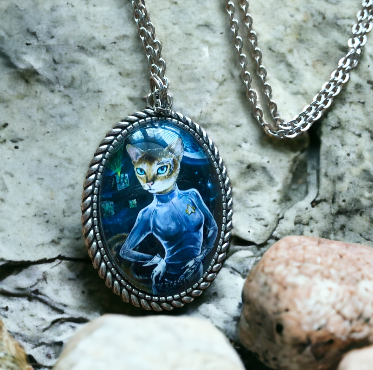 Necklace "Seven of Nine Lives"