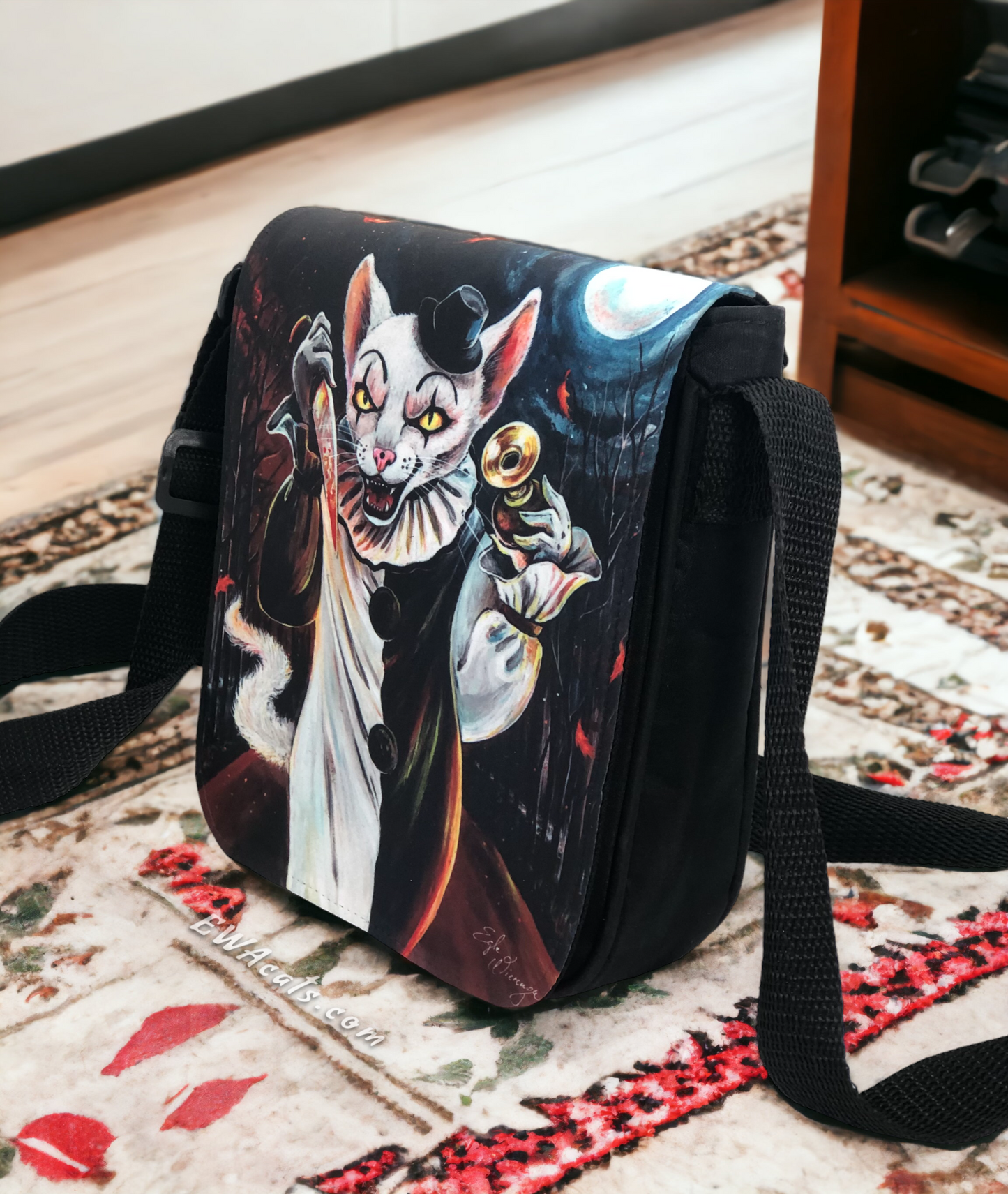 Shoulder Bag "Terrifurry" with a Removable Flap