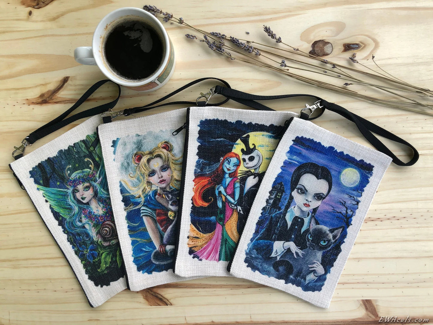 Linen Wallet "Bride of Frankenstein"