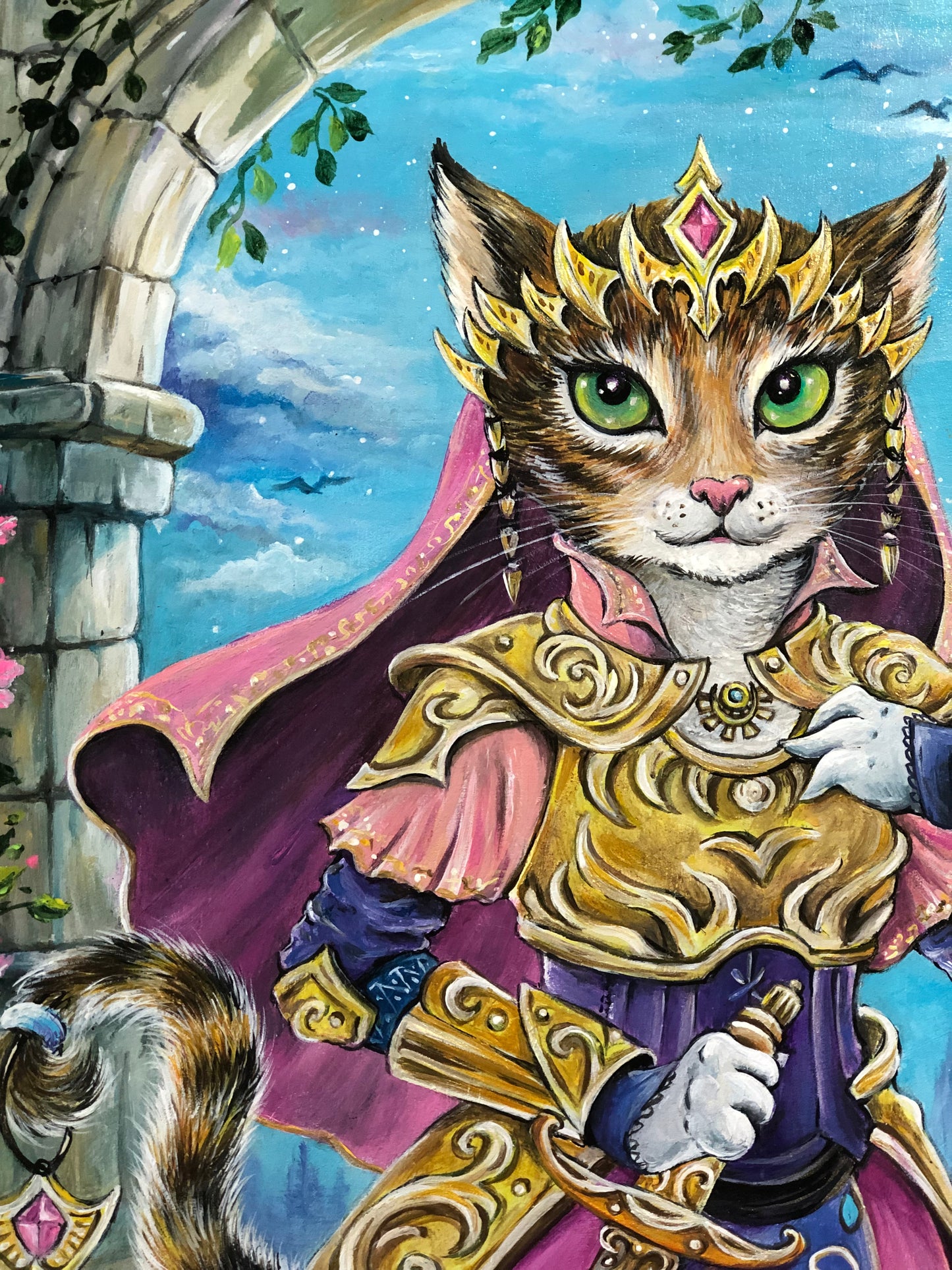 Original Painting "Purrincess Zelda"