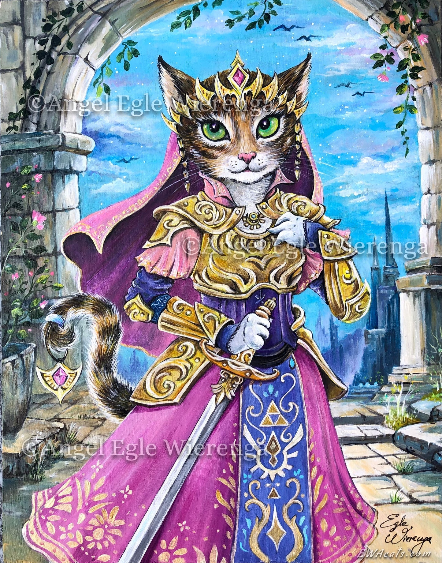 SUPREME MASTER CANVAS "Purrincess Zelda" Limited to 5 (Only 1 left!)