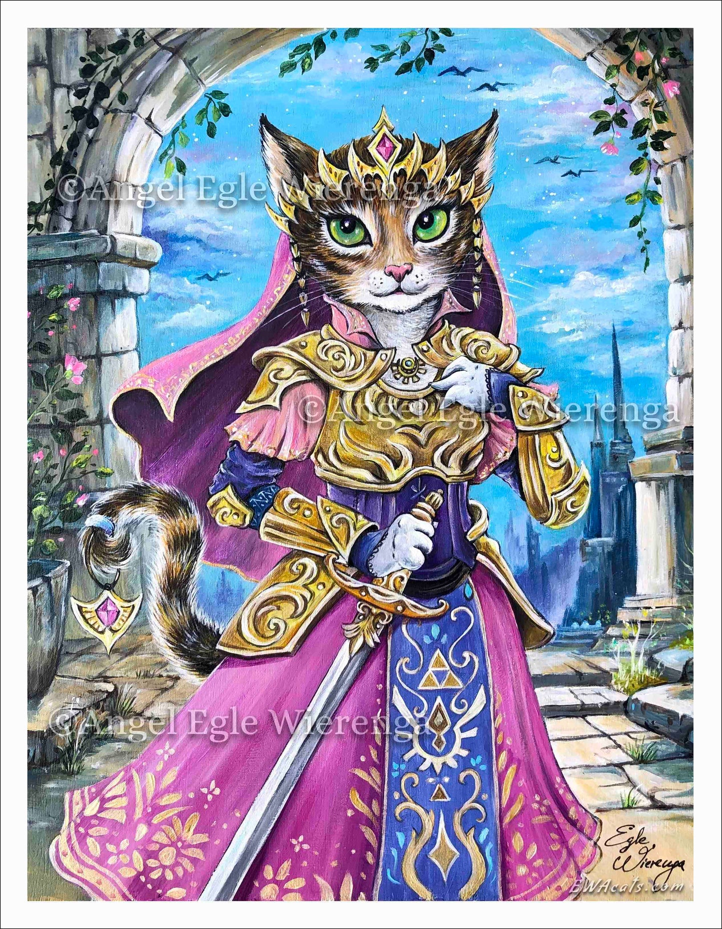 Art Print "Purrincess Zelda"