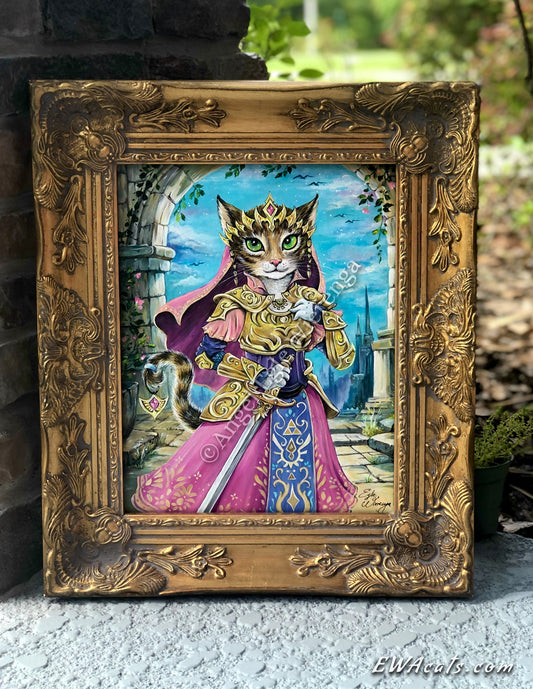Original Painting "Purrincess Zelda"