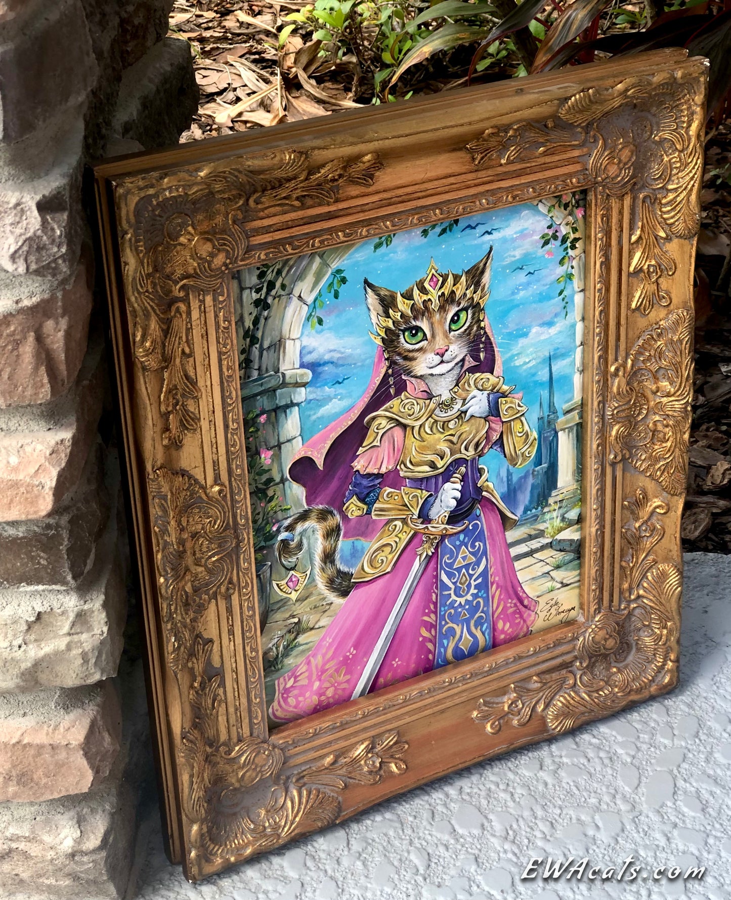 Original Painting "Purrincess Zelda"