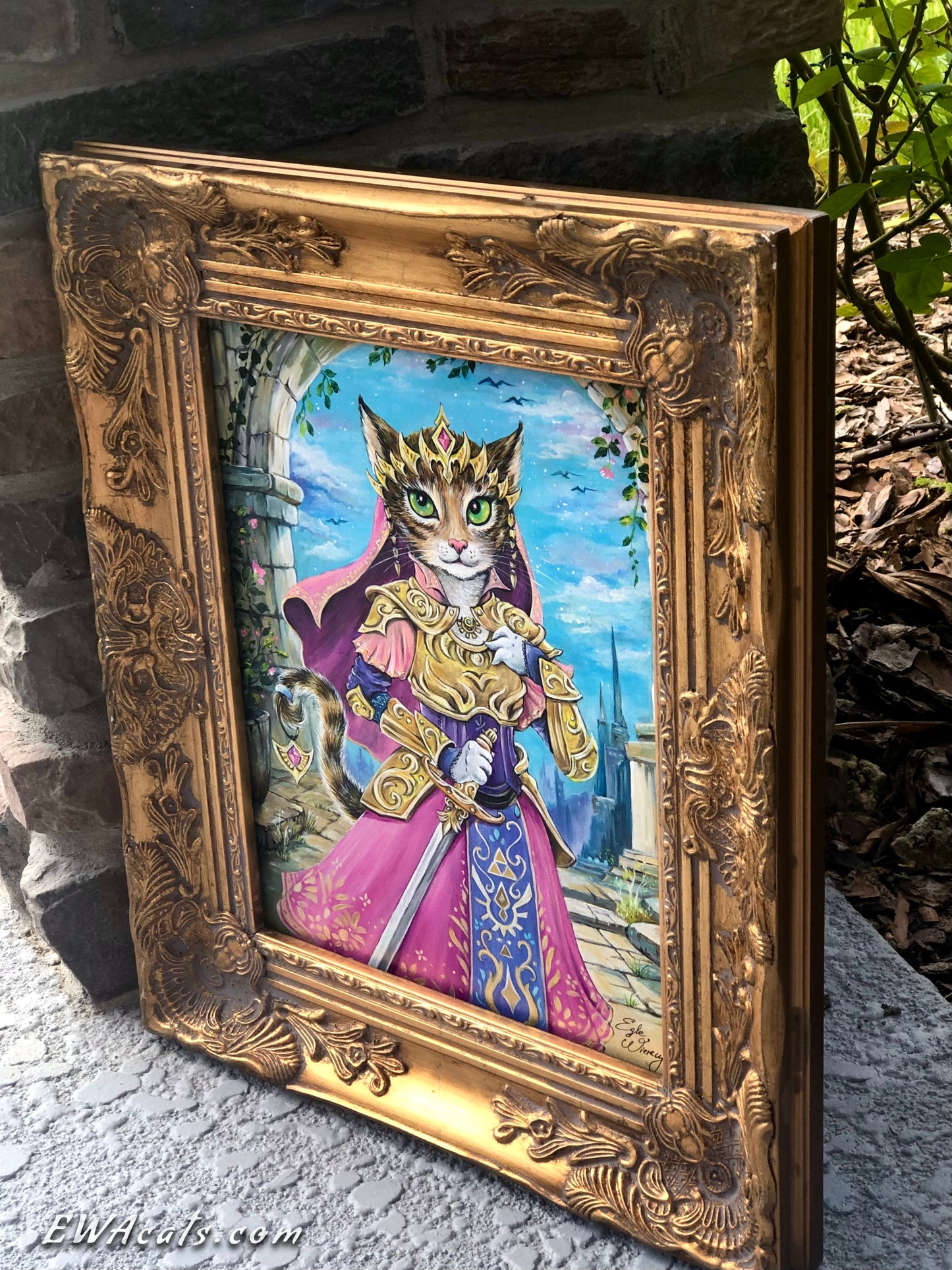 Original Painting "Purrincess Zelda"