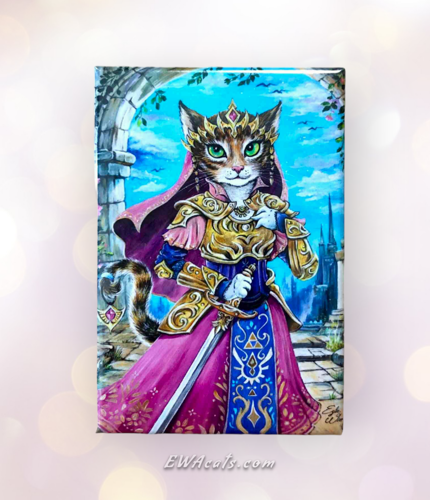 MAGNET 2"x 3" Rectangle "Purrincess Zelda"