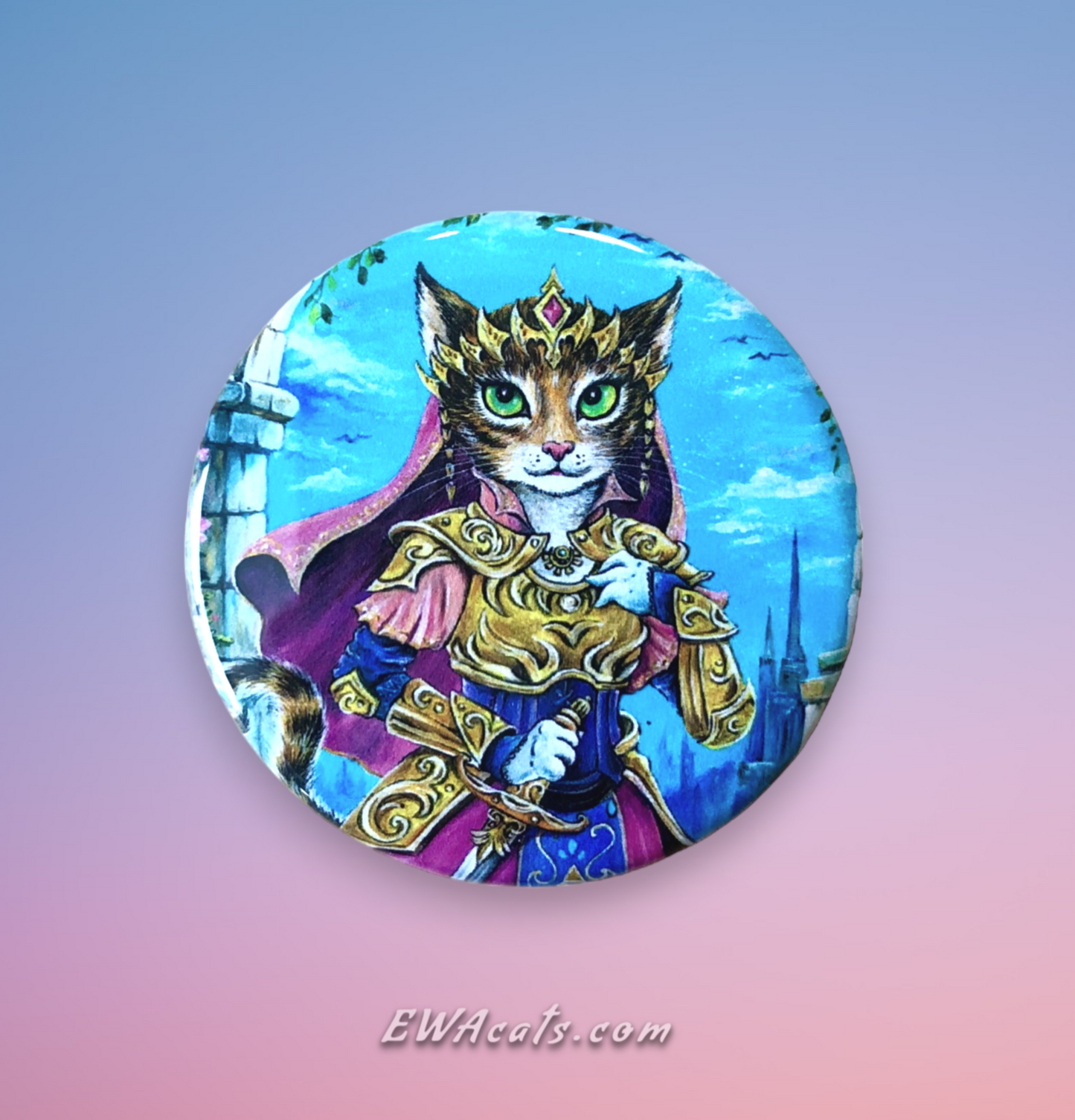 Button "Purrincess Zelda"