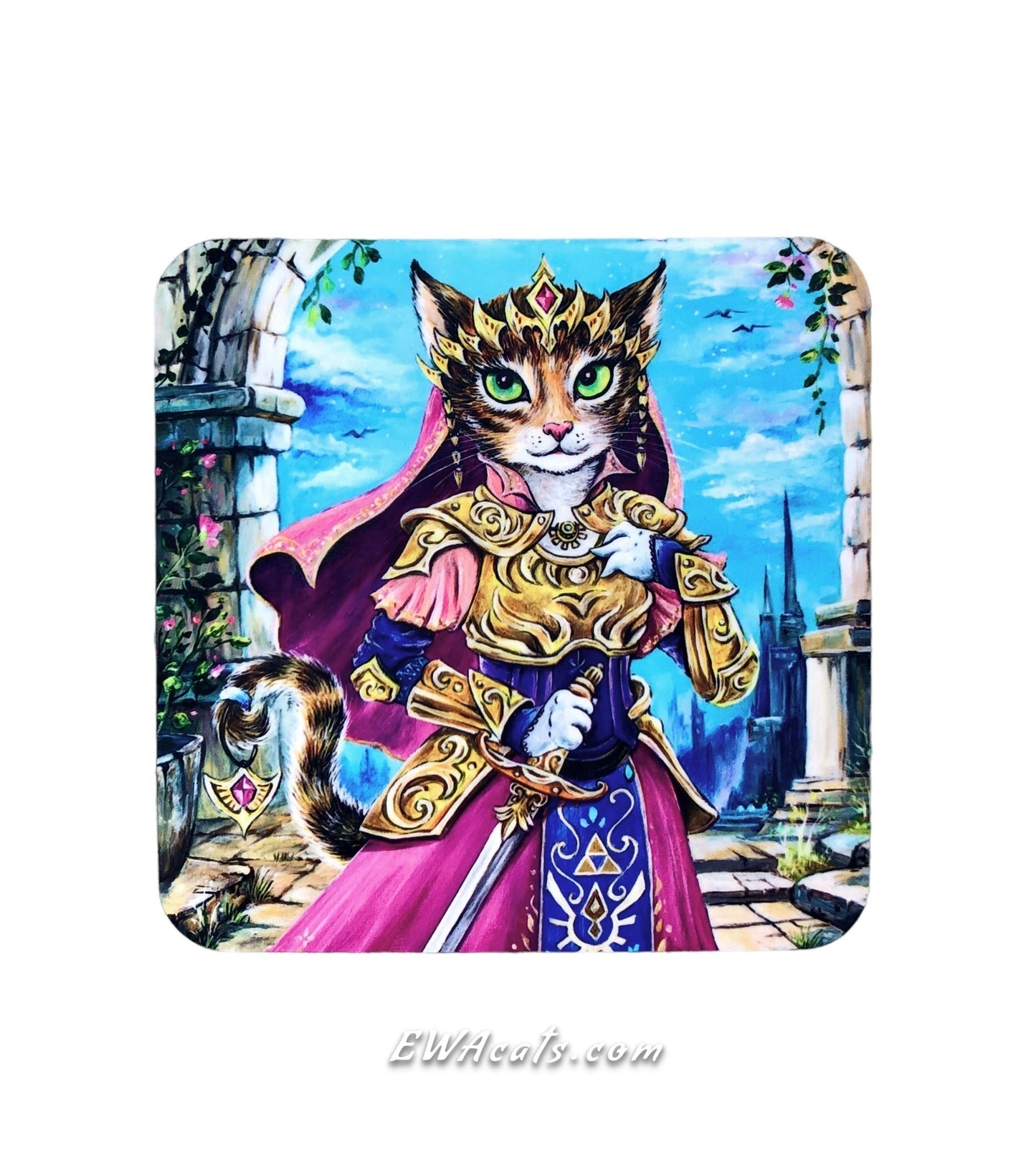 Coaster "Purrincess Zelda"