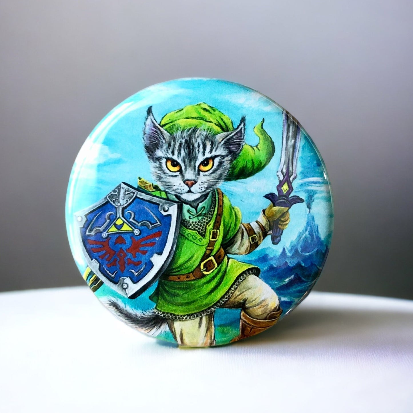 Button "Kitty Link"