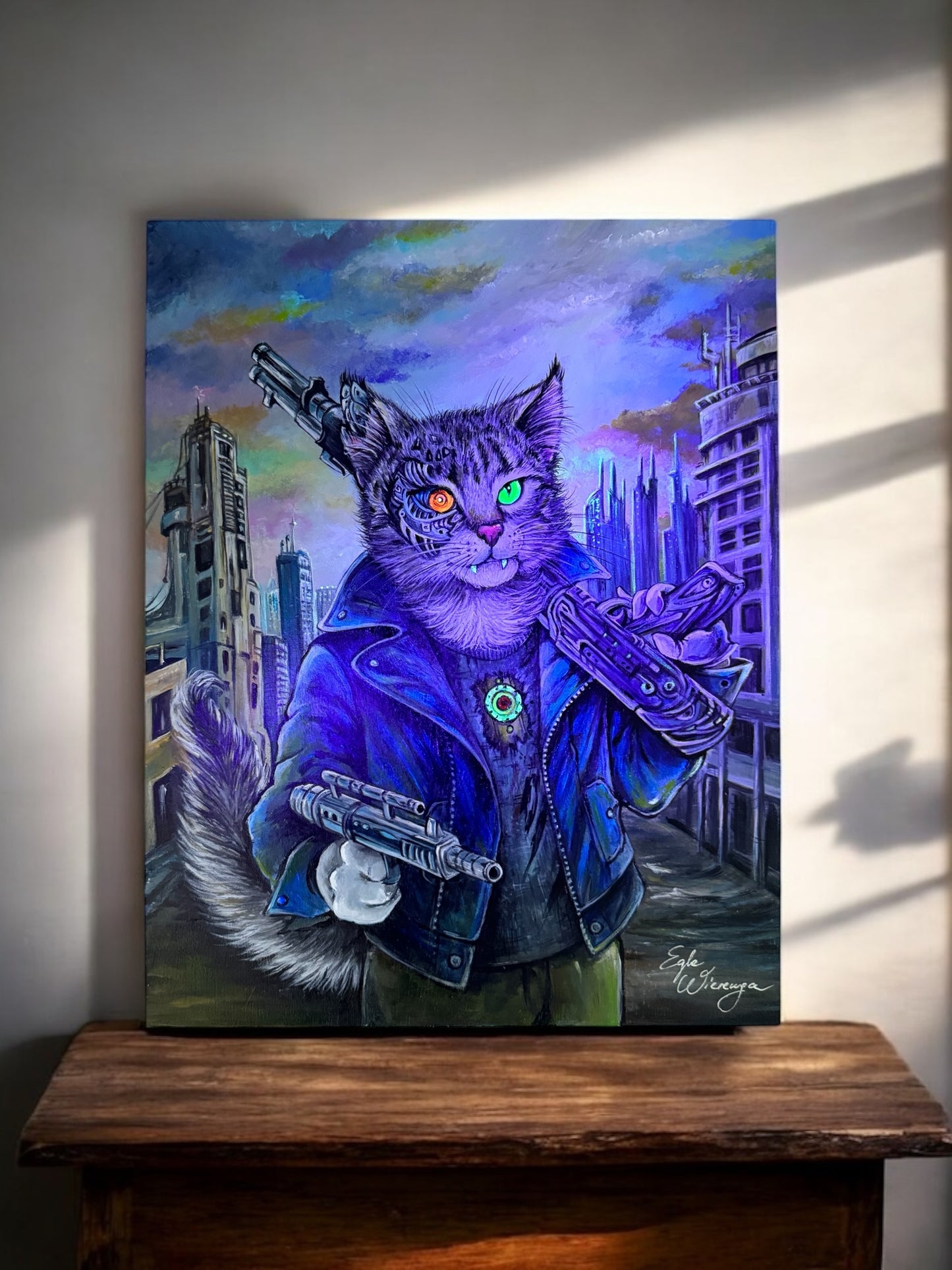 SUPREME MASTER CANVAS "Purrminator" Limited to 5!