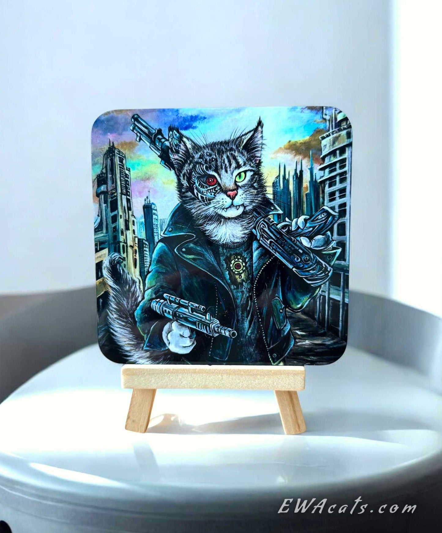 Coaster "Purrminator"