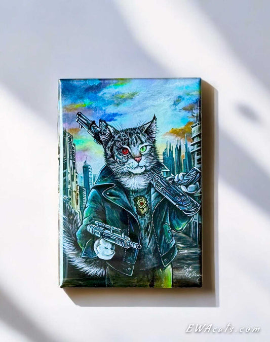 MAGNET 2"x 3" Rectangle "Purrminator"