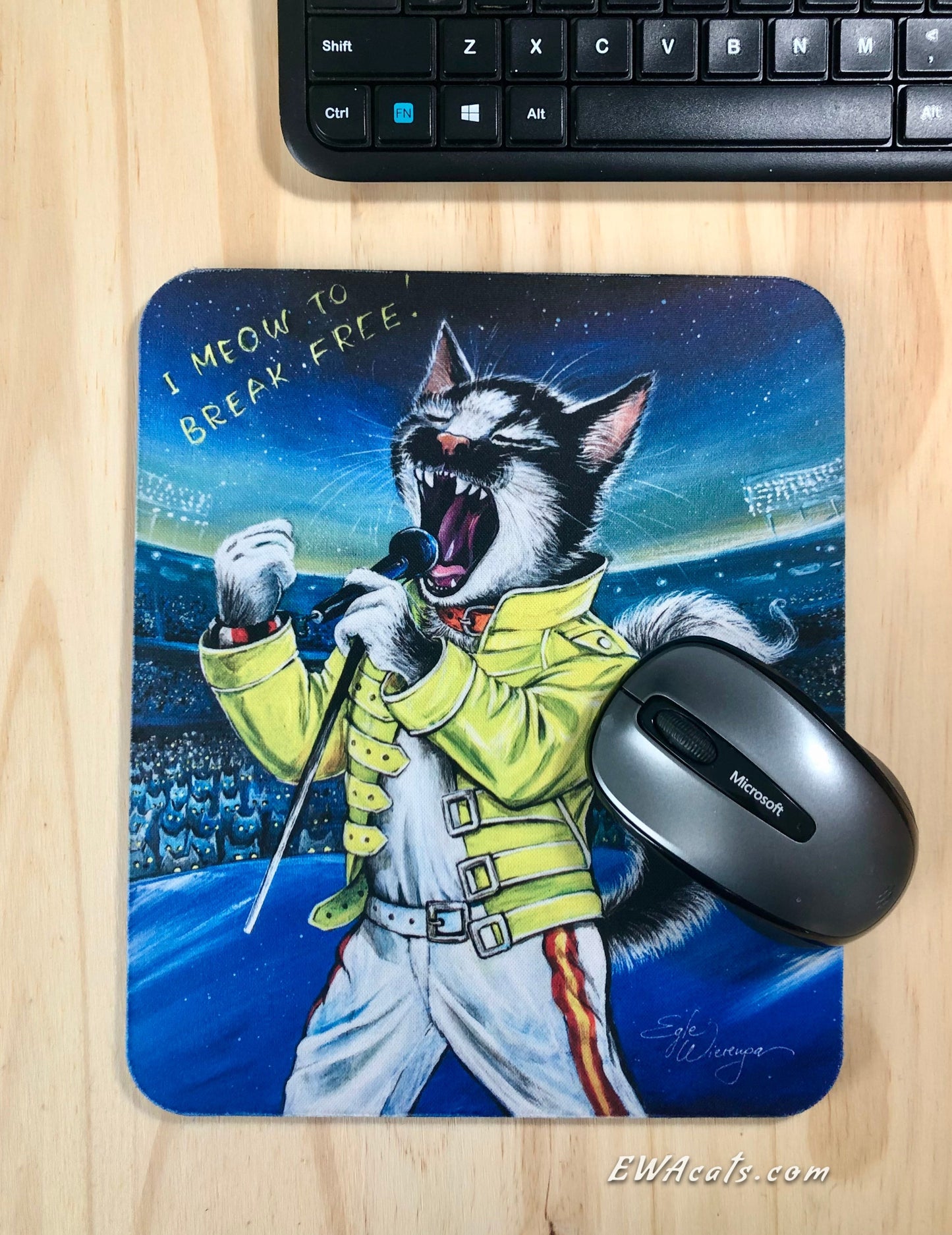 Mouse Pad "I Meow to Break Free!"
