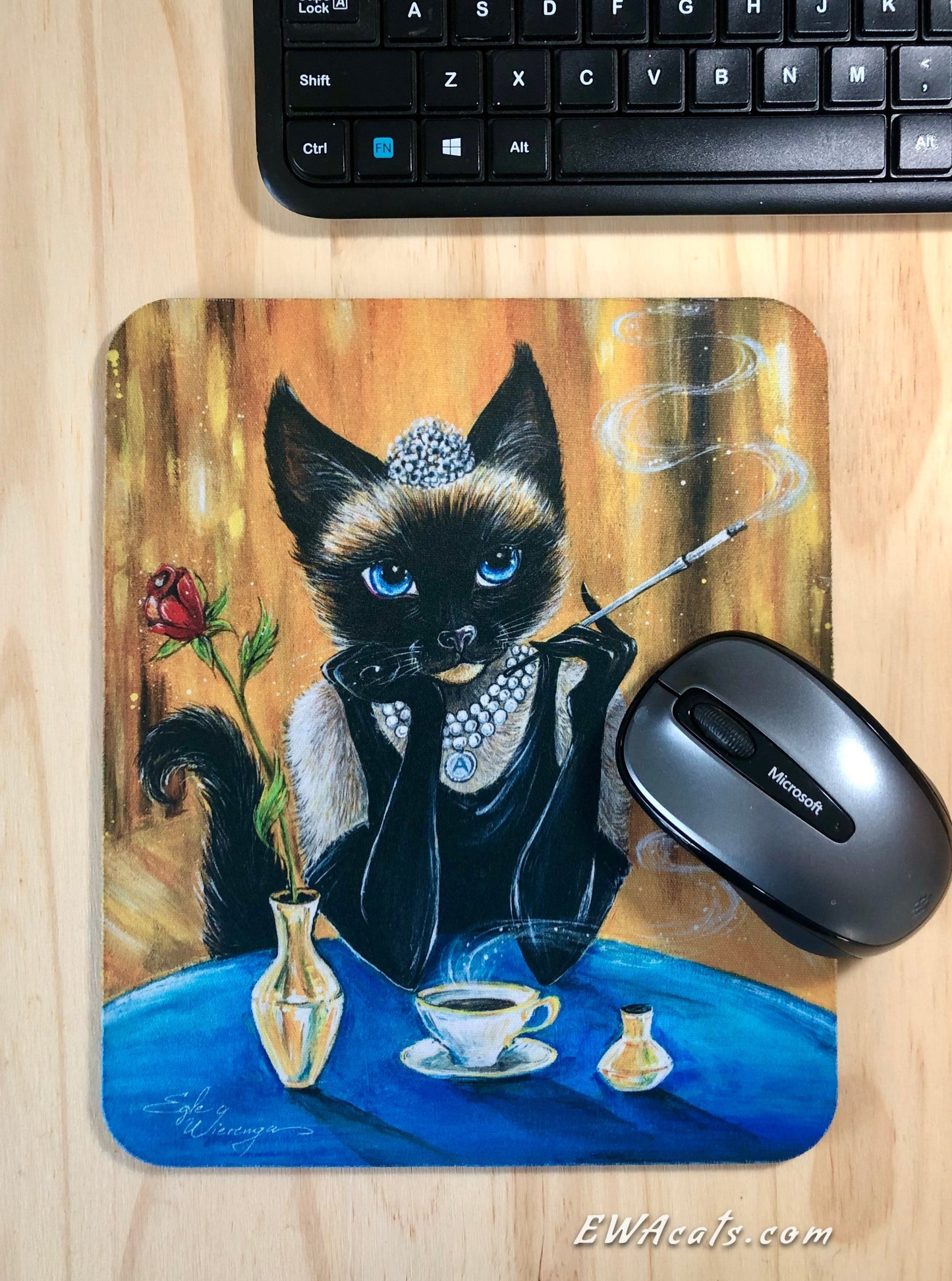 Mouse Pad "Audrey HepPurr"