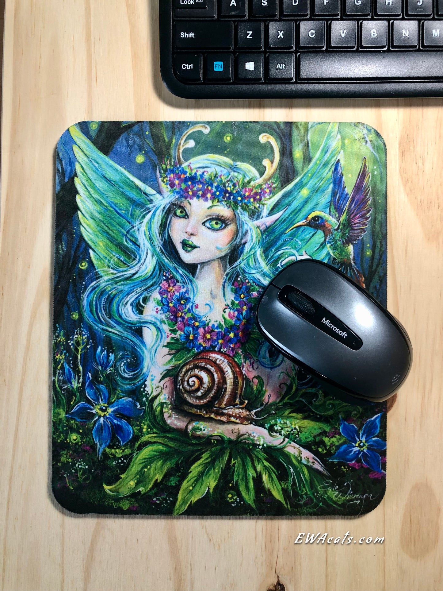 Mouse Pad "Hummingbird Fairy"