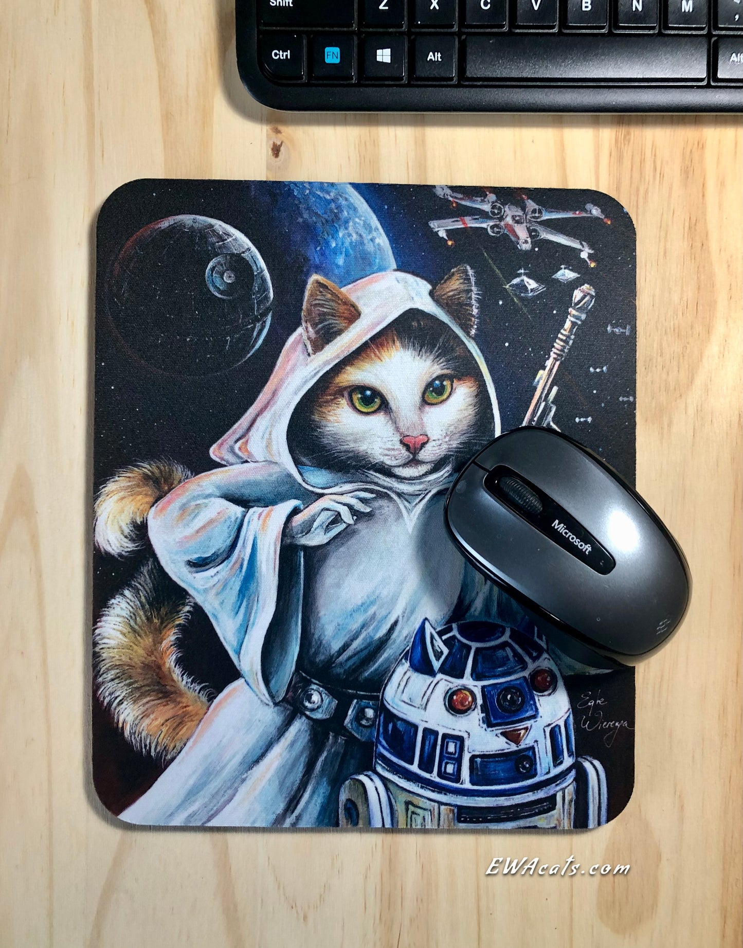Mouse Pad "Purrincess Leia"