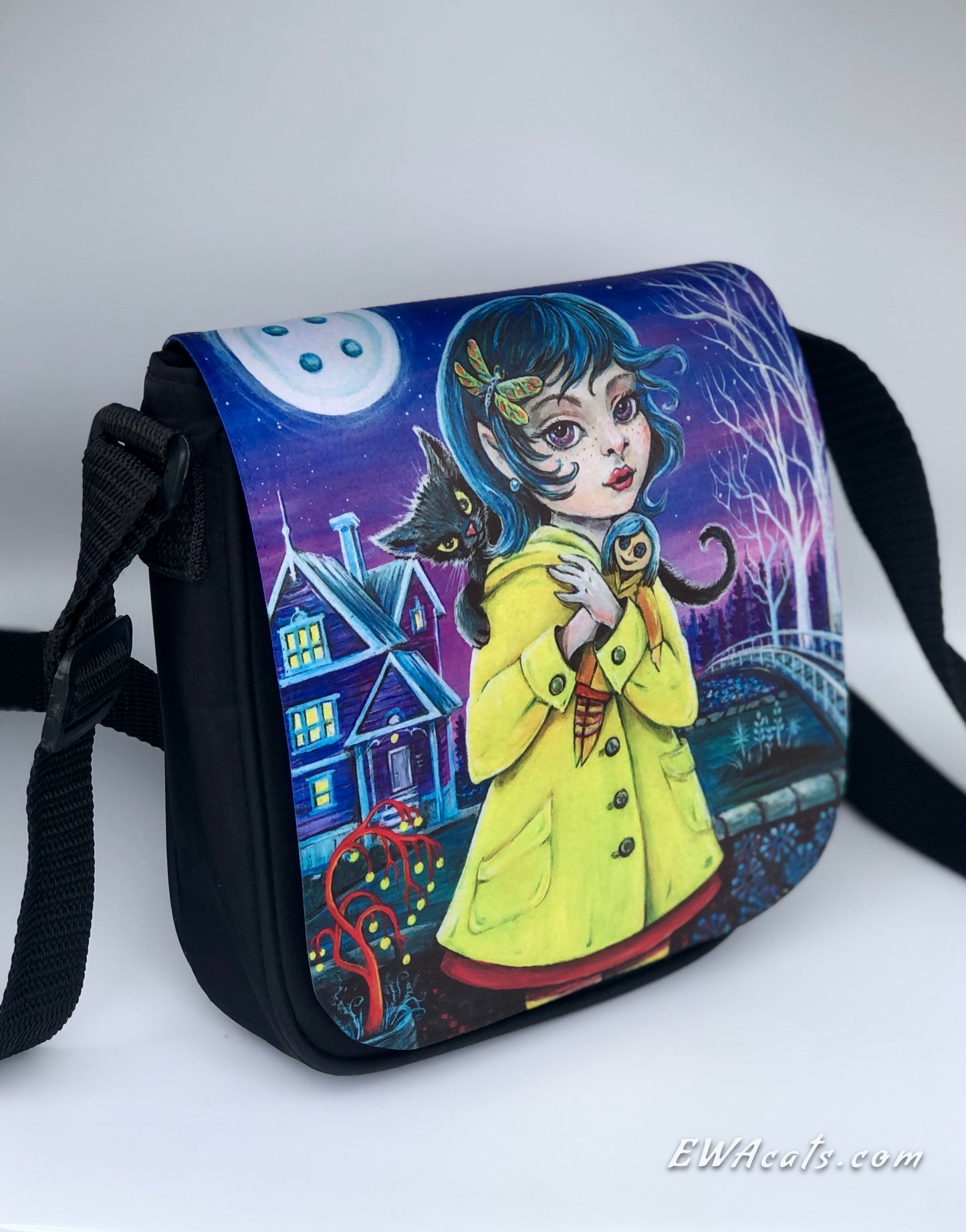 Shoulder Bag "Coraline" with a Removable Flap
