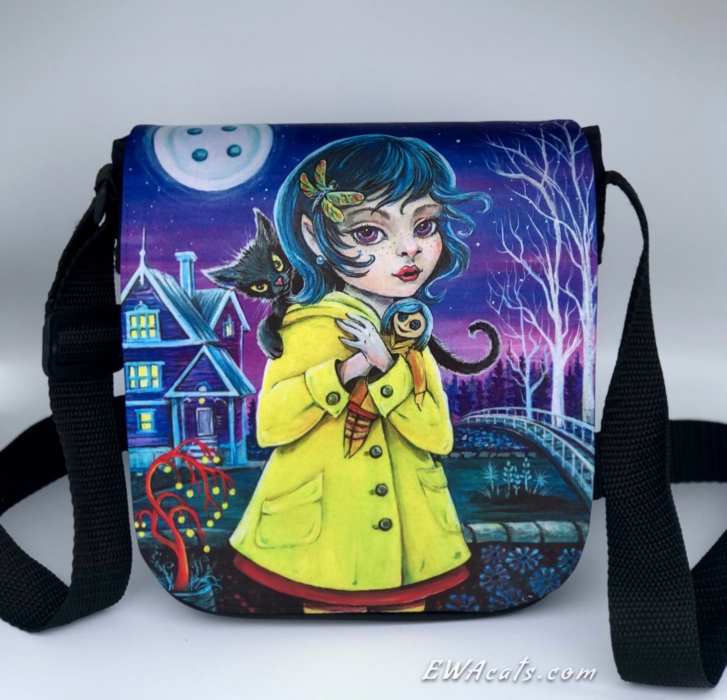Shoulder Bag "Coraline" with a Removable Flap