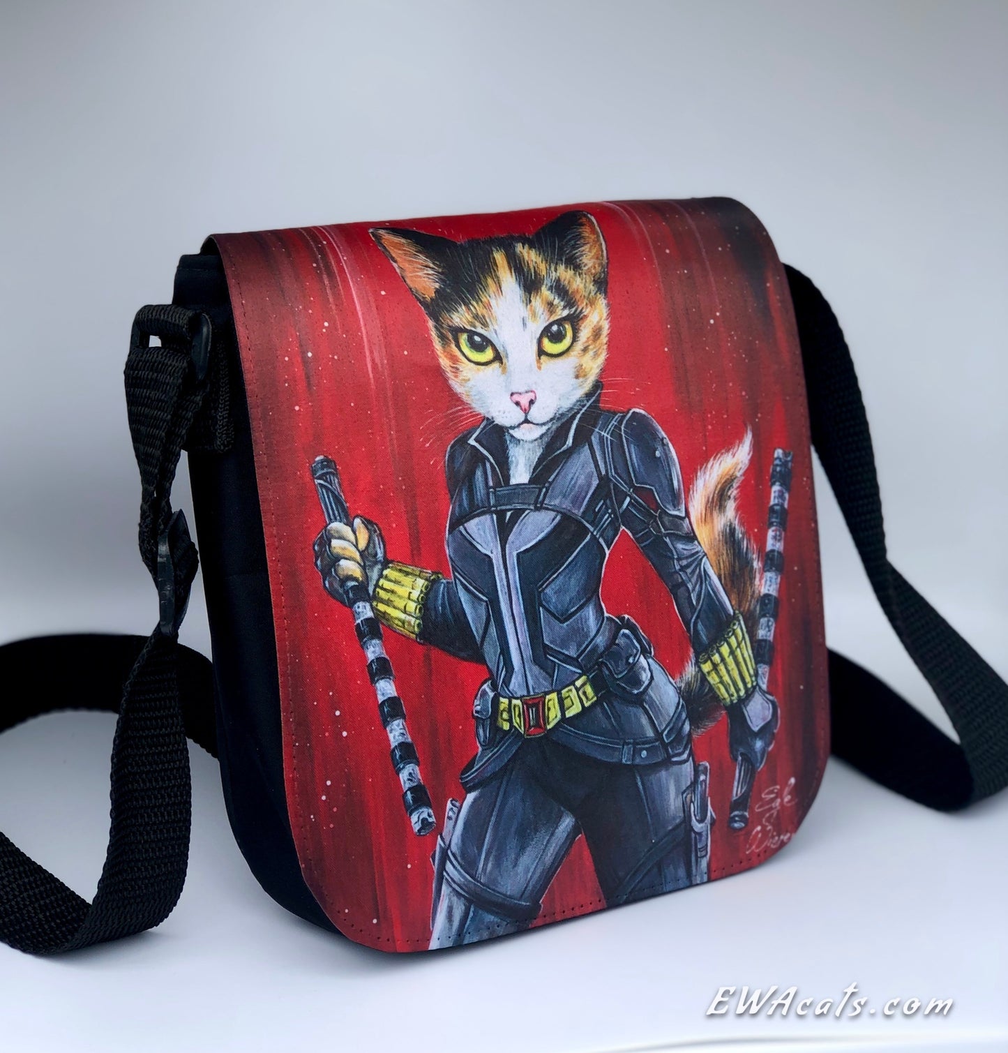 Shoulder Bag "Catasha Romeownoff" with a Removable Flap