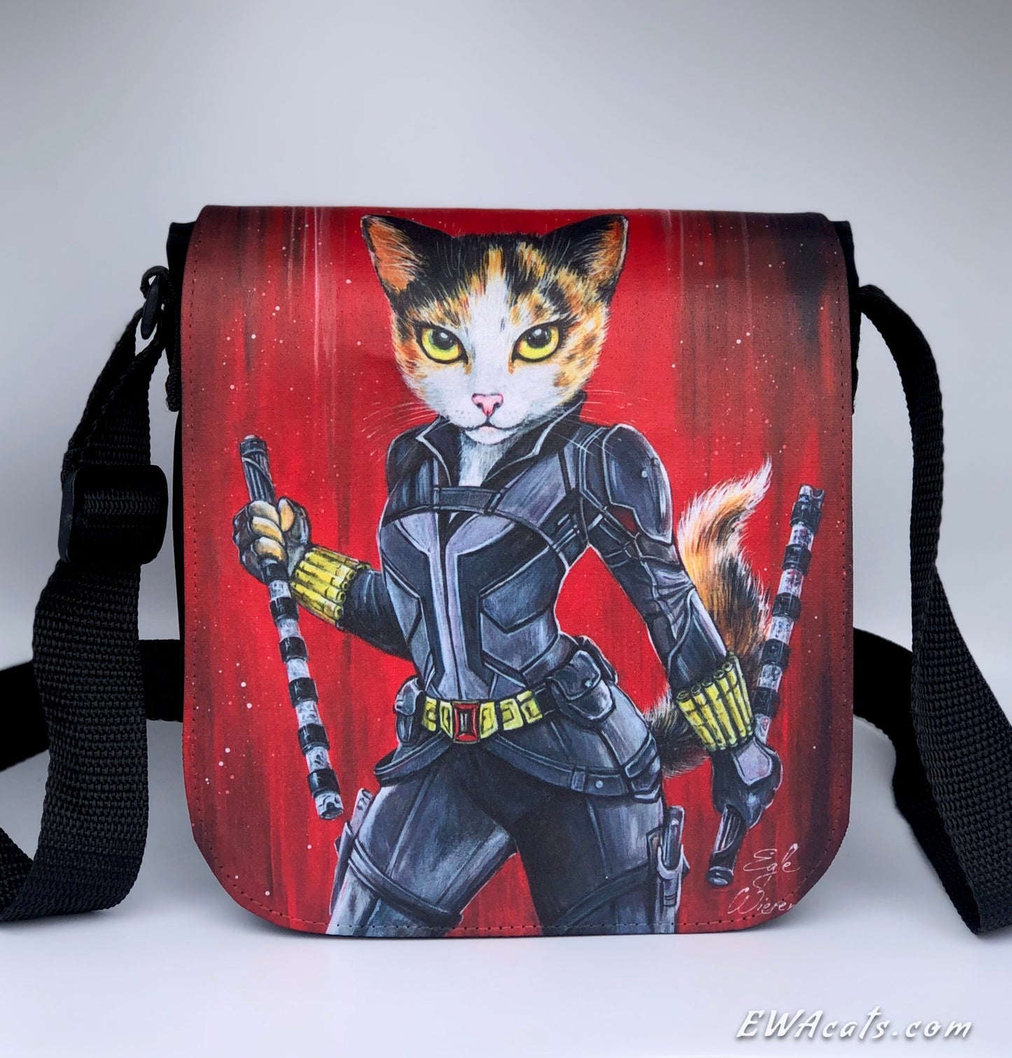 Shoulder Bag "Catasha Romeownoff" with a Removable Flap