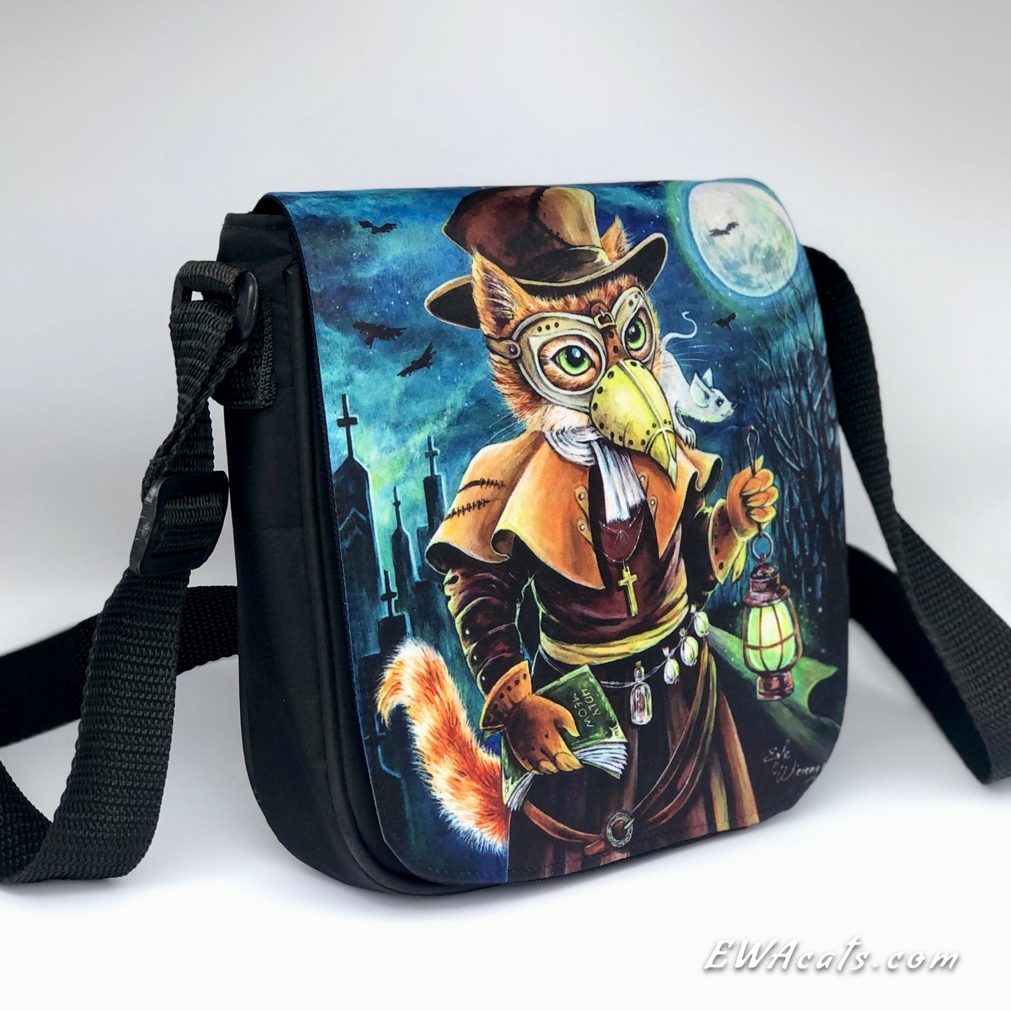 Shoulder Bag "Plague Doctor Cat"