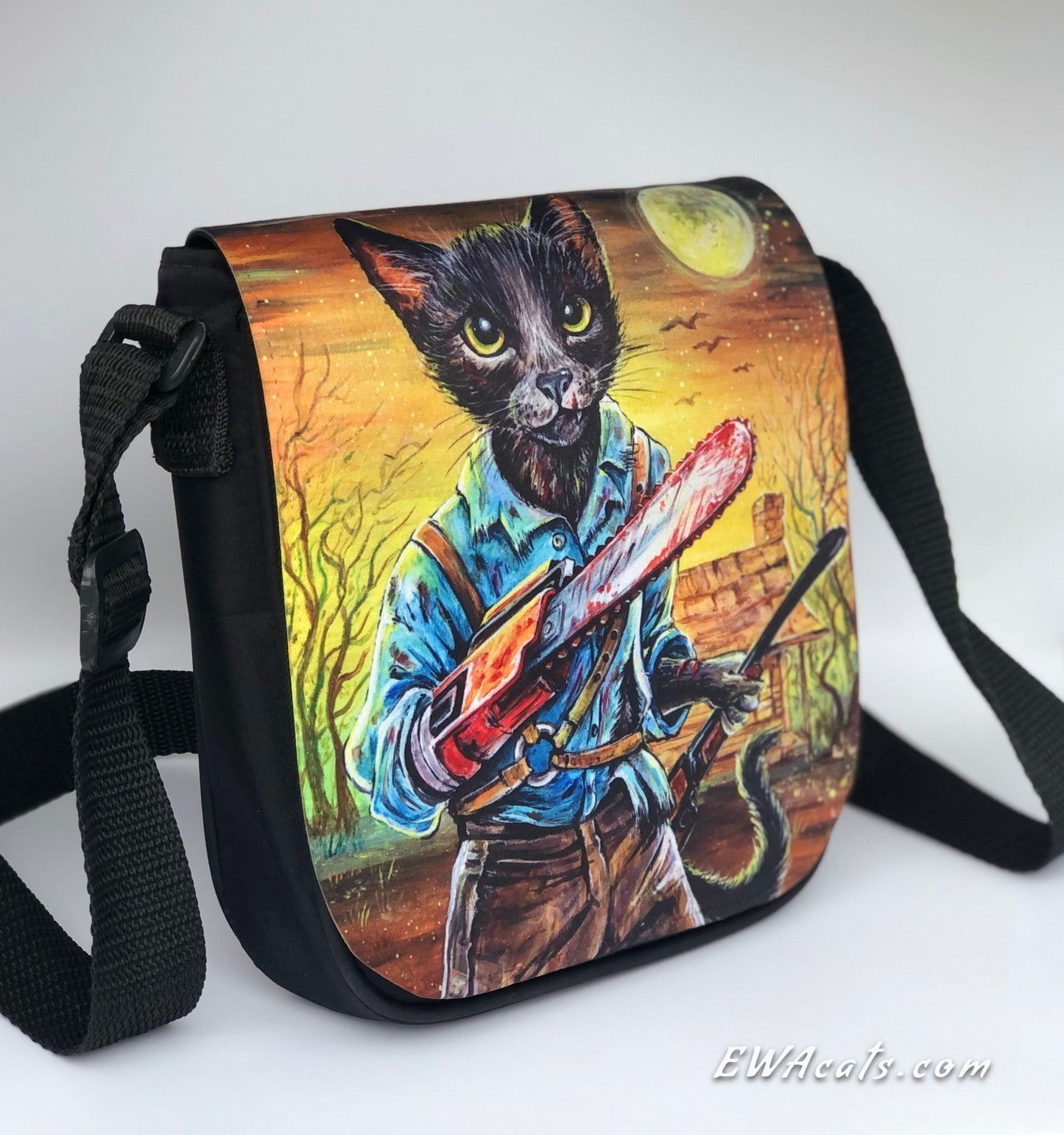 Shoulder Bag "Kitty Ash" with a Removable Flap