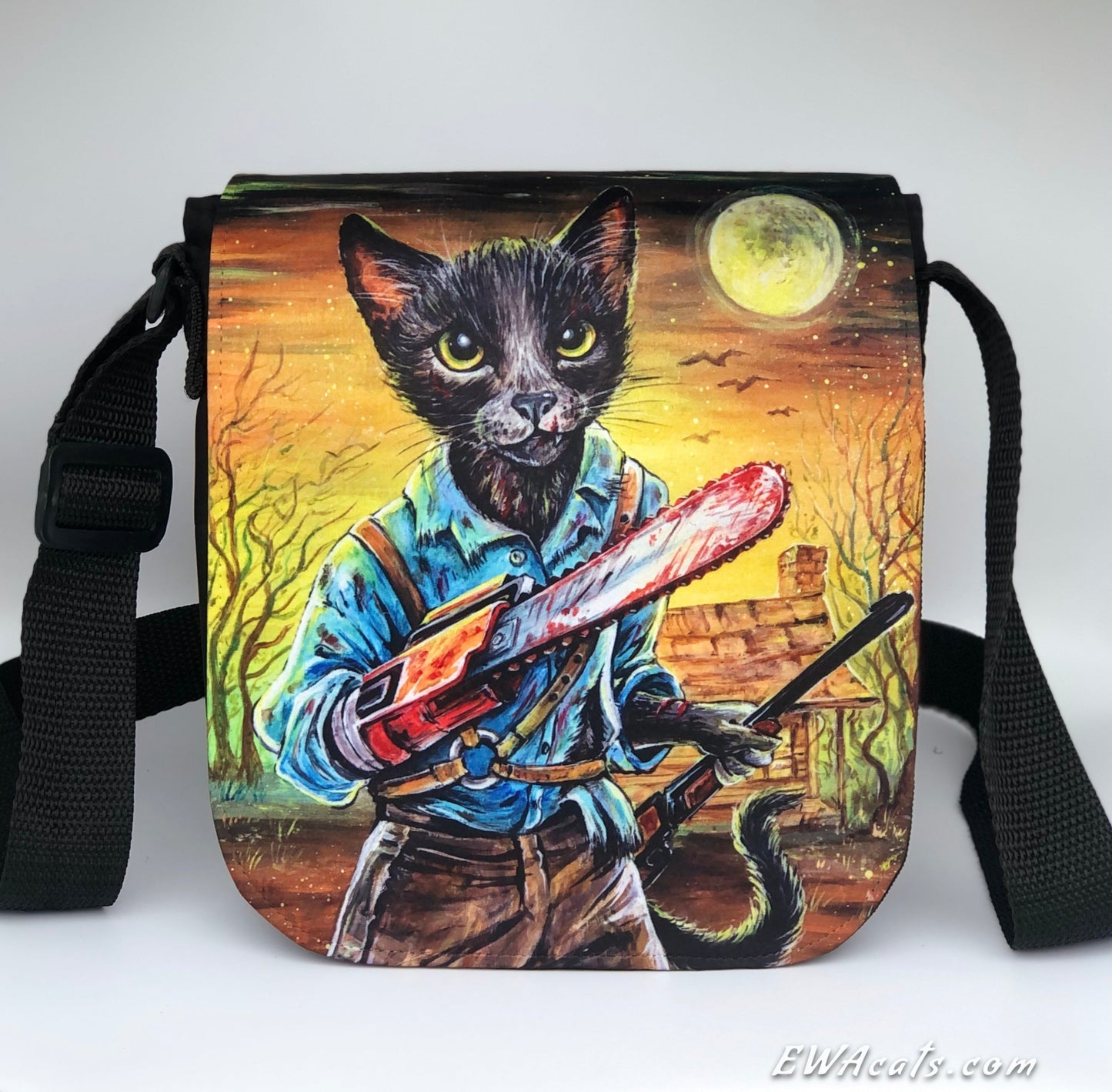 Shoulder Bag "Kitty Ash" with a Removable Flap