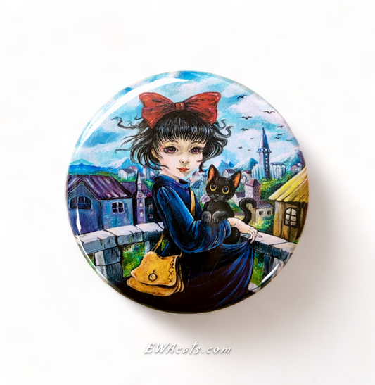 Button "Kiki & Jiji"