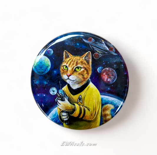 Button "Cattain Purrk"