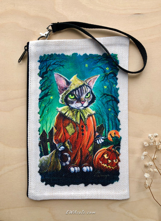 Linen Wallet "Tricky Kitty"