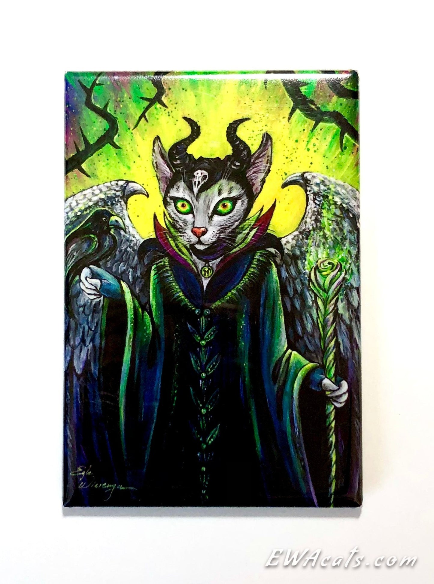 MAGNET 2"x 3" Rectangle "Meowlificent"