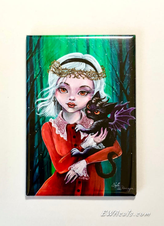 MAGNET 2"x 3" Rectangle "Sabrina and Salem"