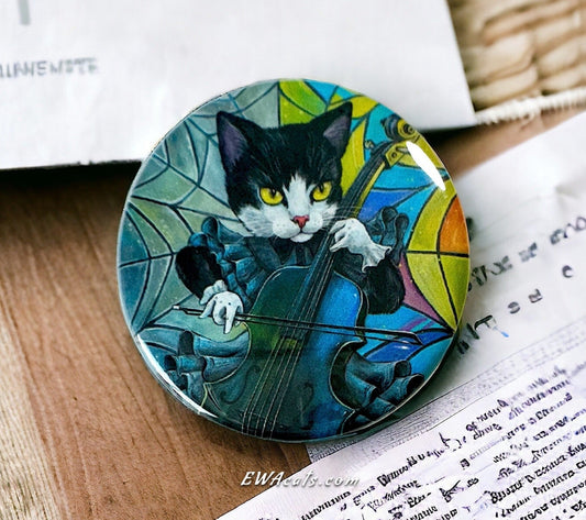 Button "Wednesday Cattams"