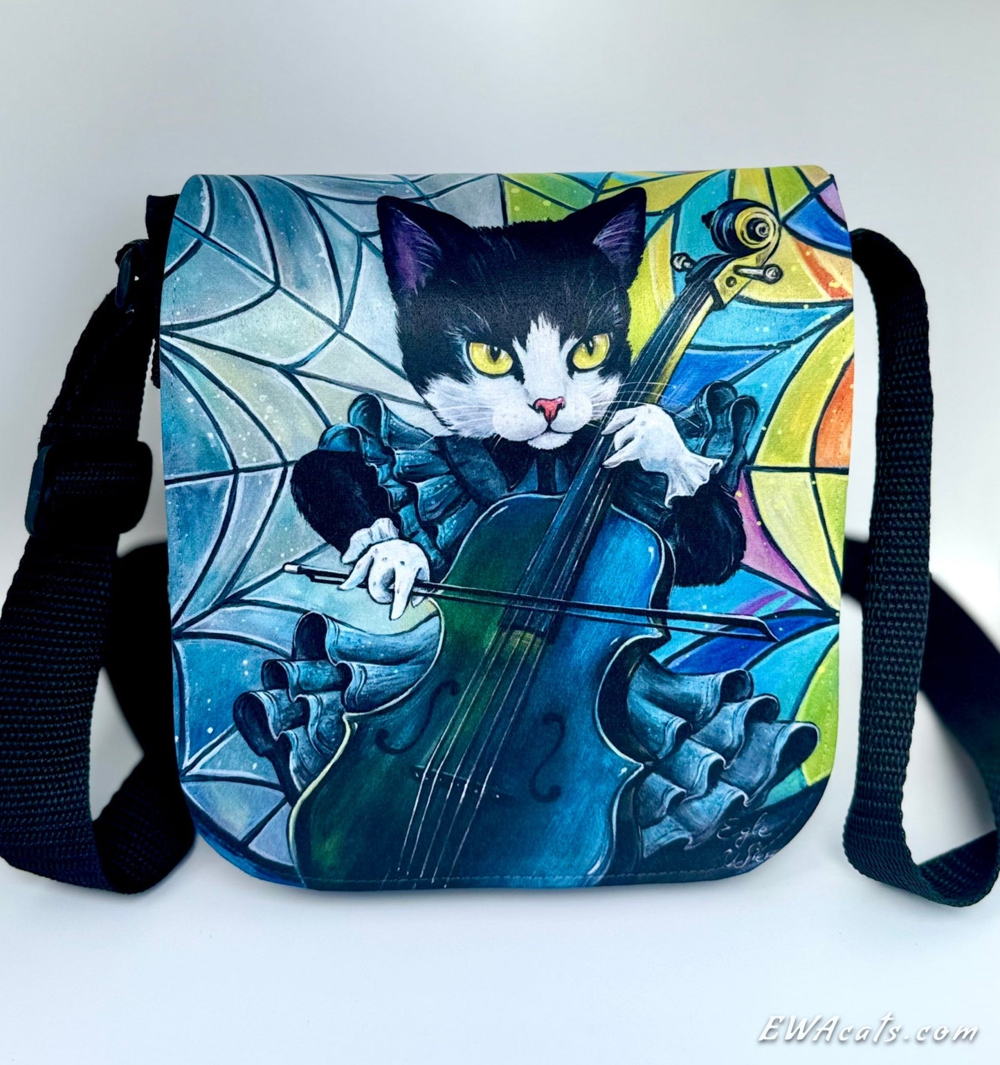 Shoulder Bag "Wednesday Cattams" with a Removable Flap