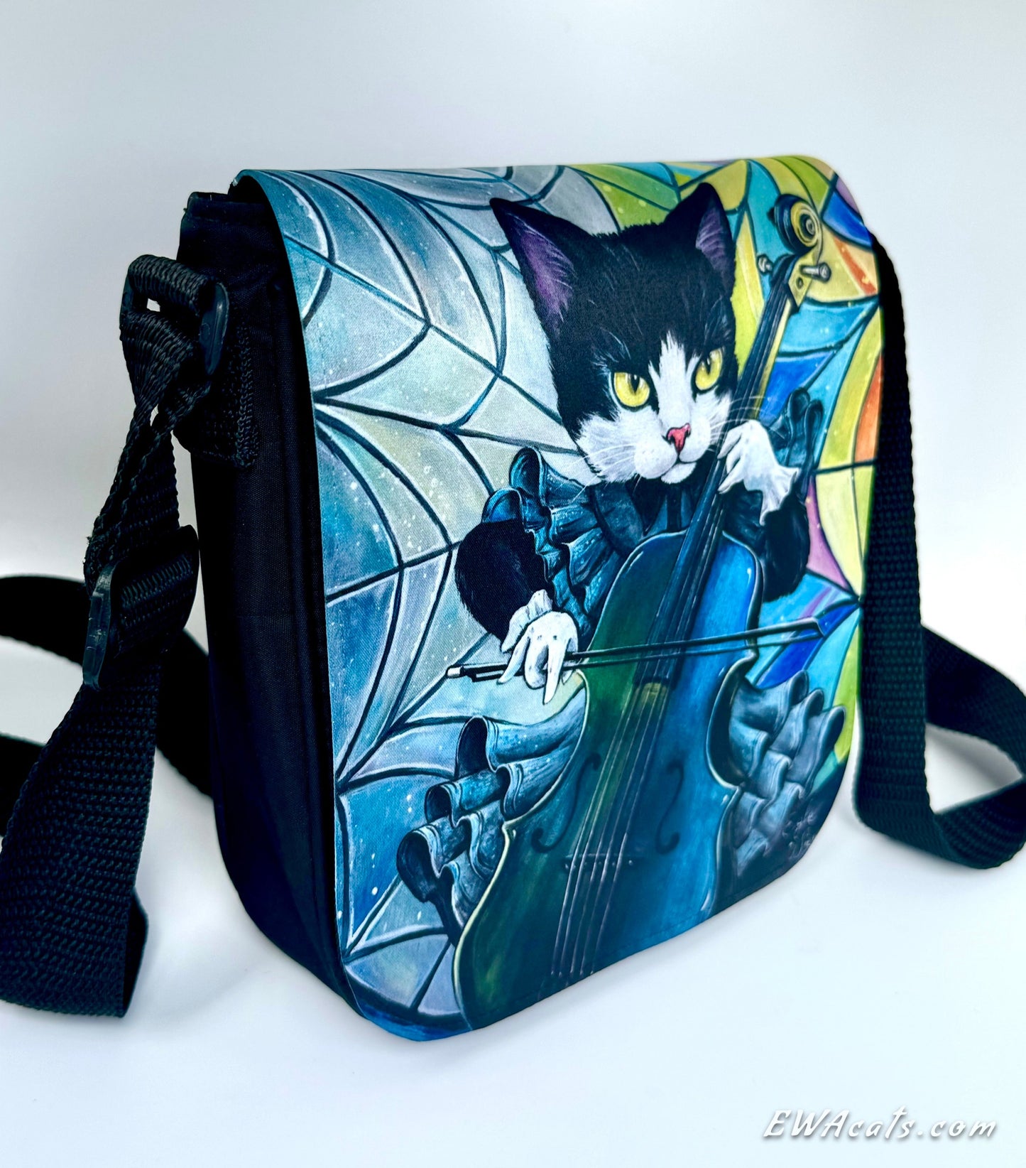 Shoulder Bag "Wednesday Cattams" with a Removable Flap
