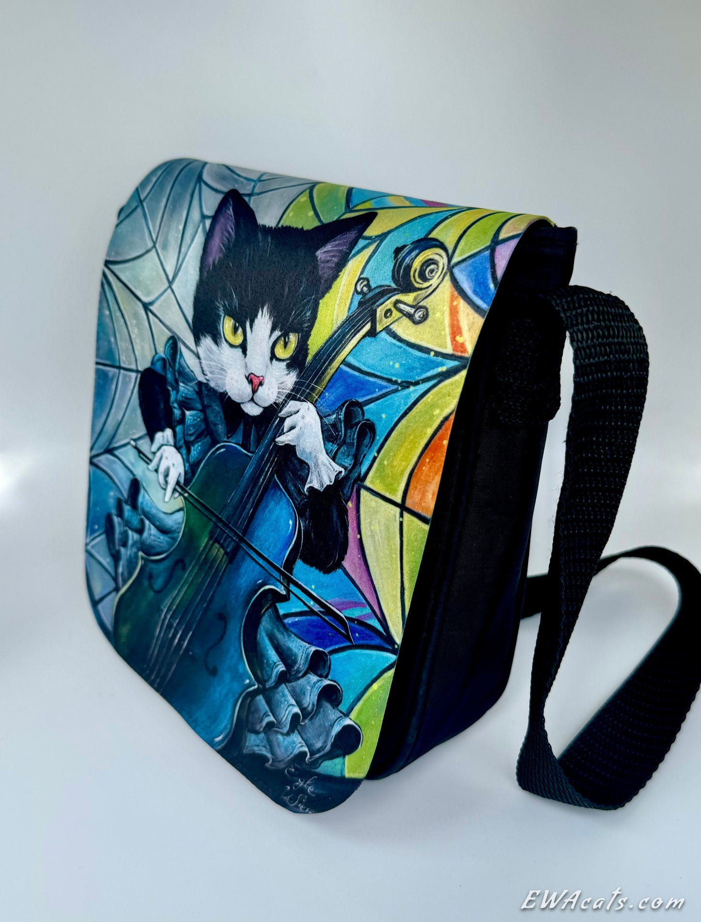 Shoulder Bag "Wednesday Cattams" with a Removable Flap