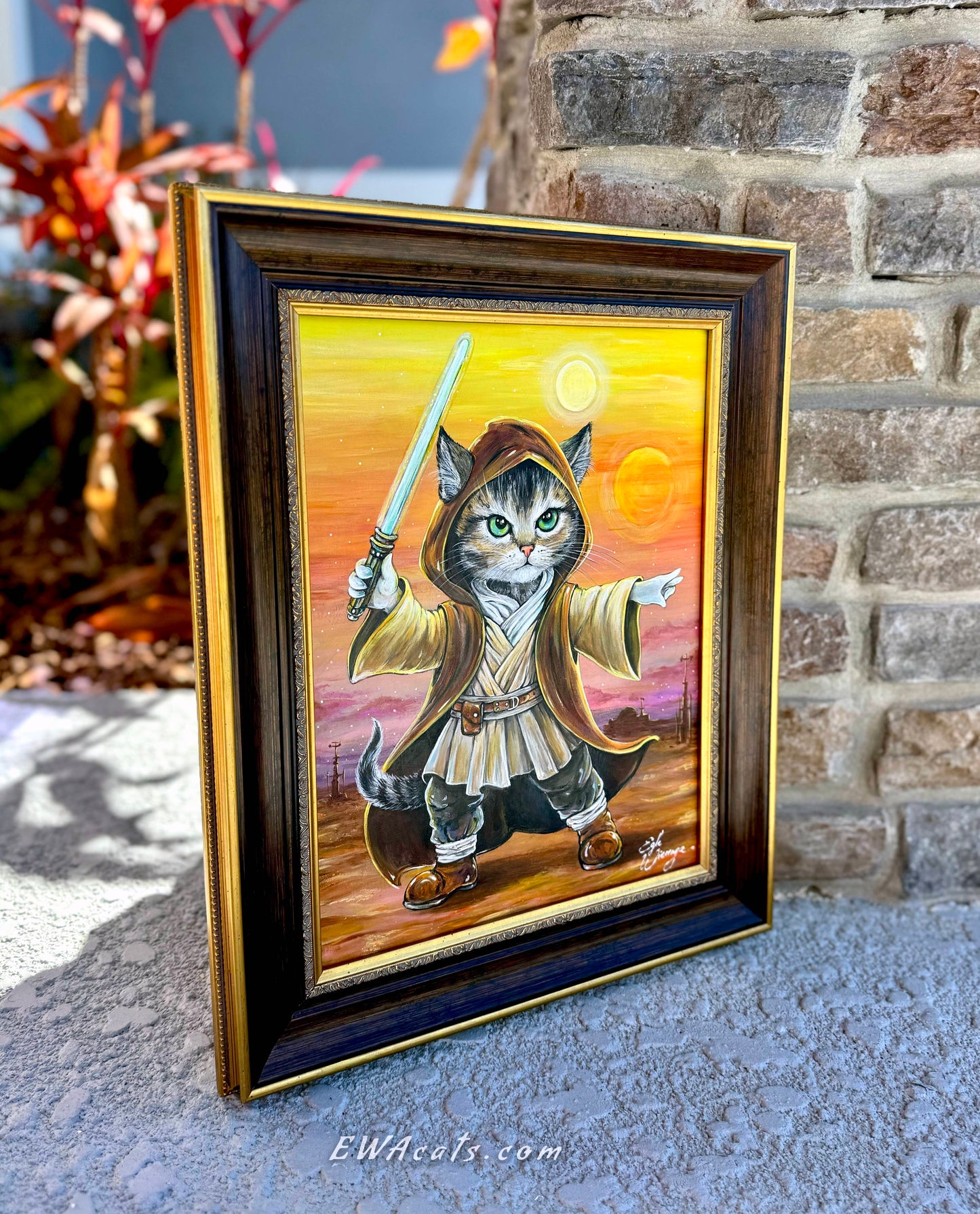 Original Painting "Obi - Wan Catnobi"