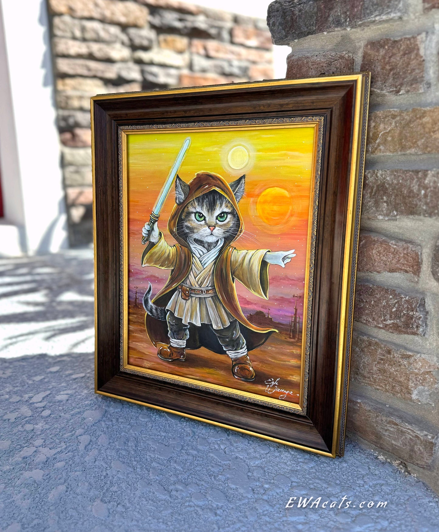 Original Painting "Obi - Wan Catnobi"