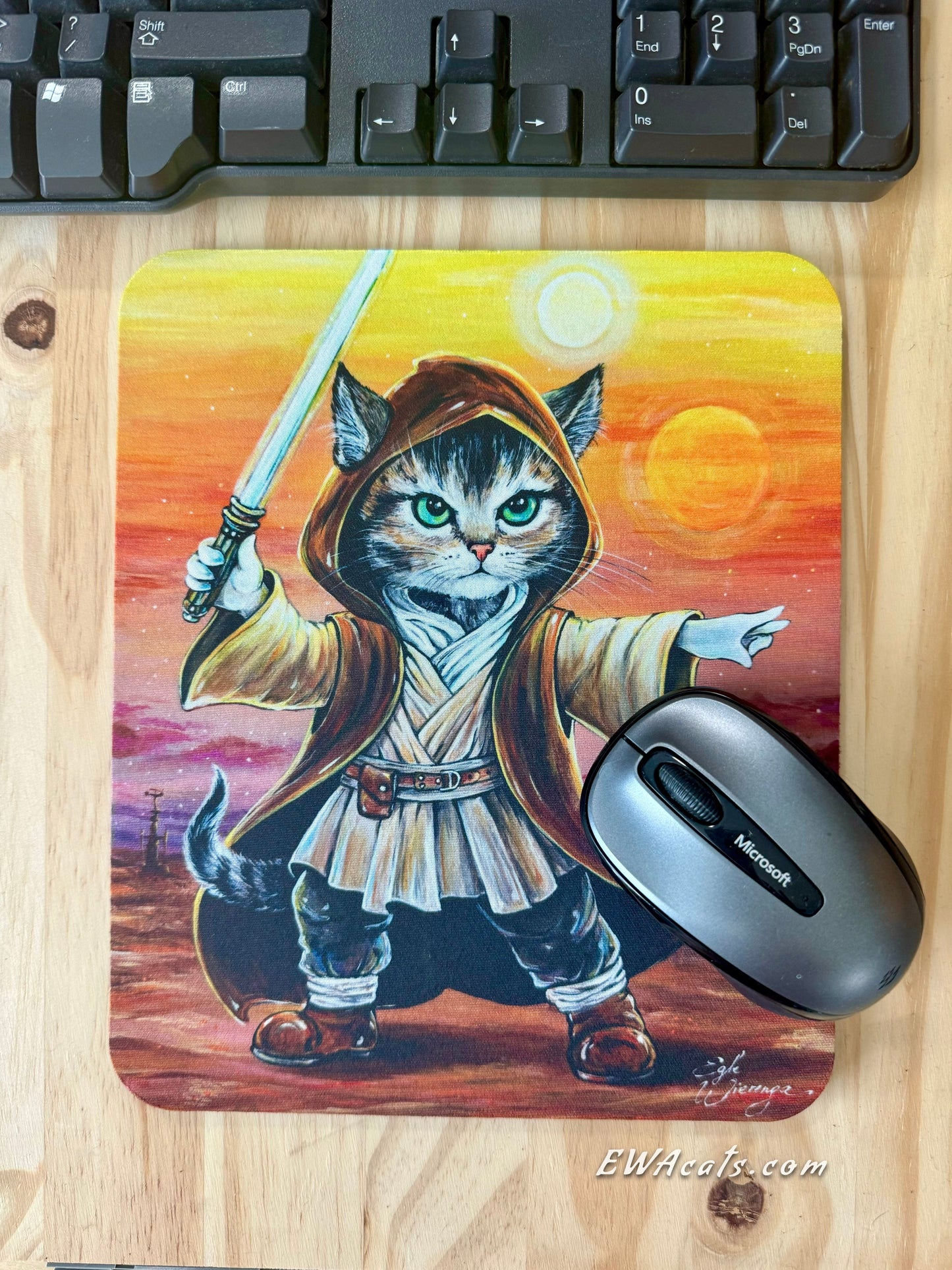 Mouse Pad "Obi - Wan Catnobi"