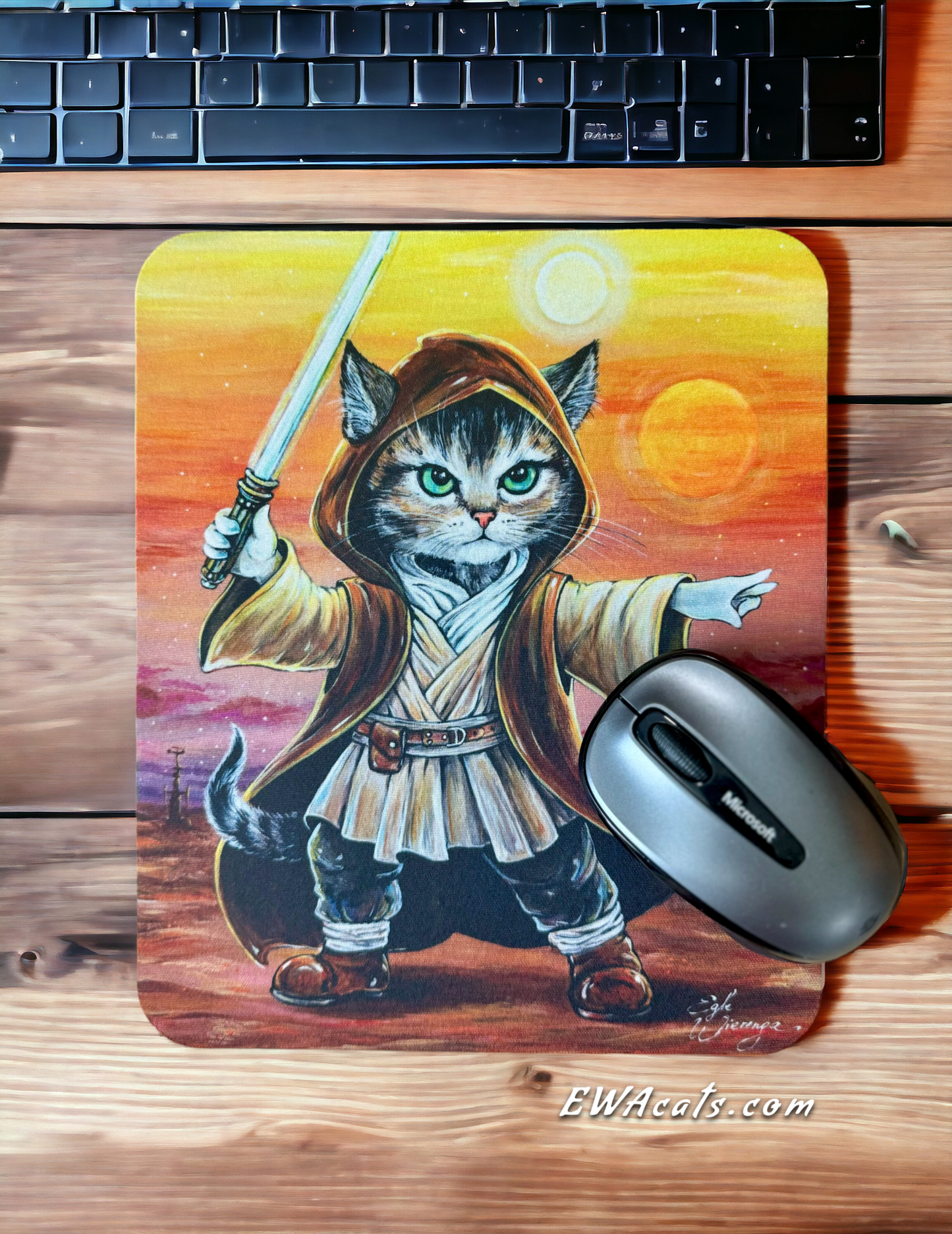 Mouse Pad "Obi - Wan Catnobi"